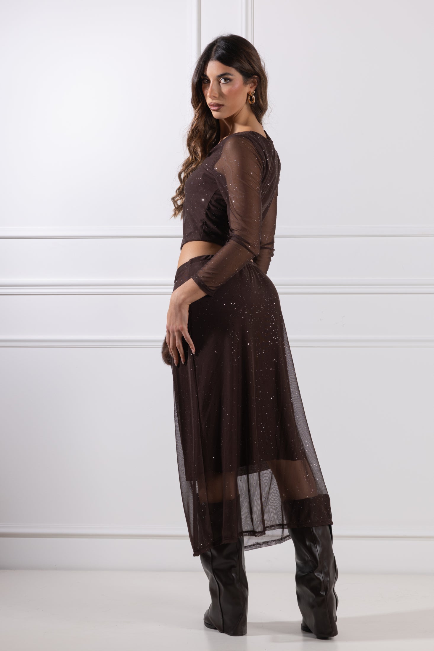 Gonna con accessorio goccia