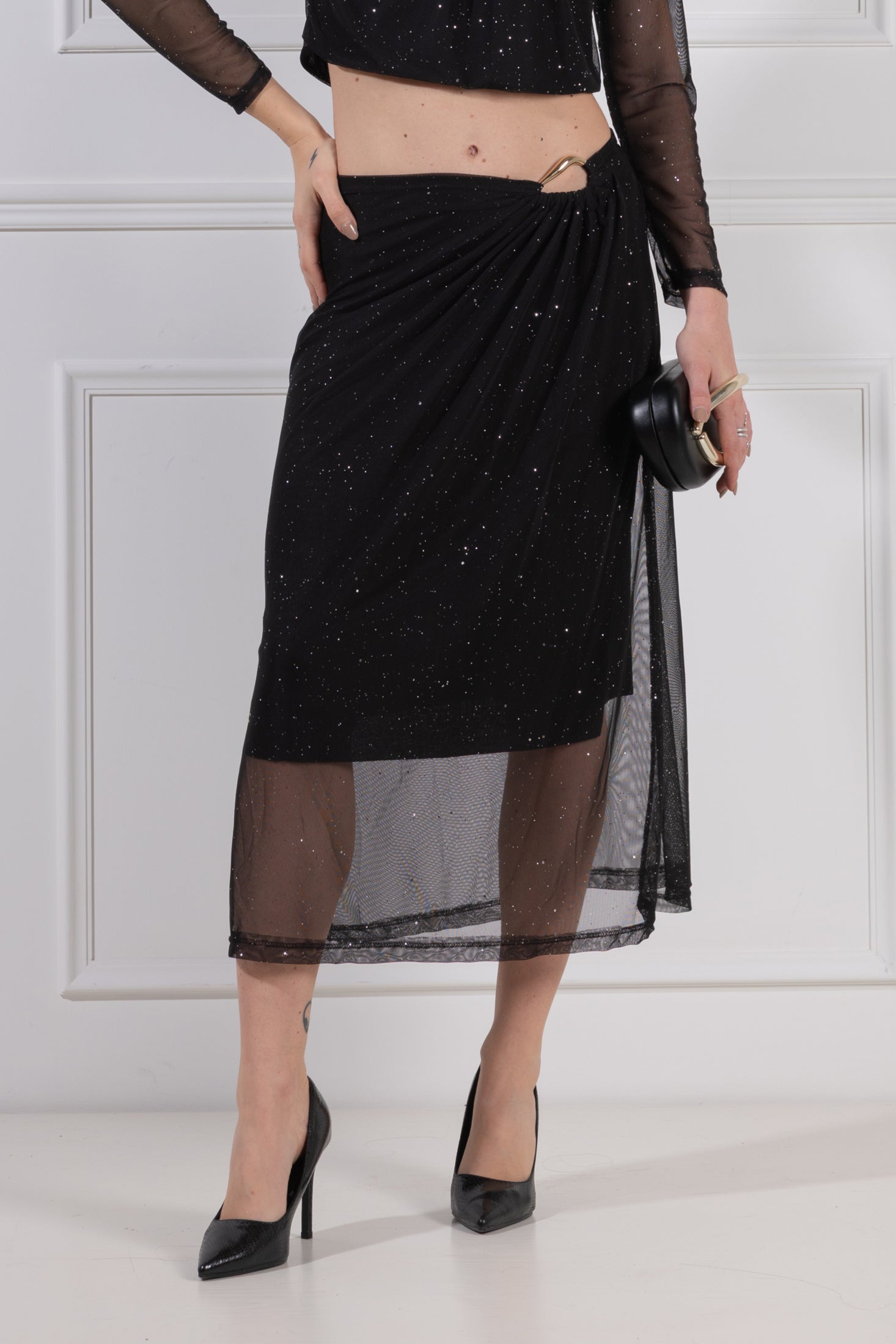 Gonna con accessorio goccia