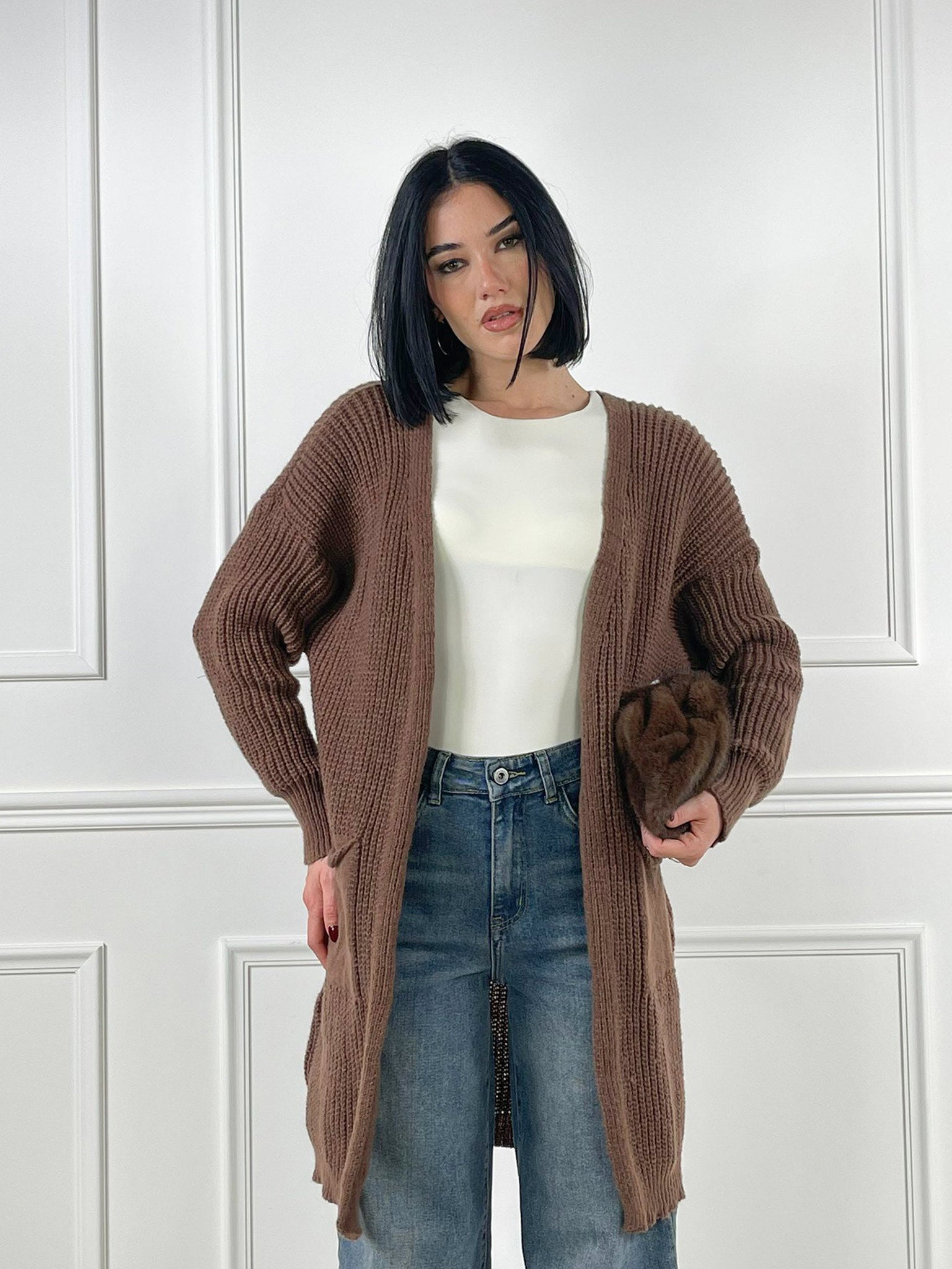 Maxi Cardigan taschini - Candida.it