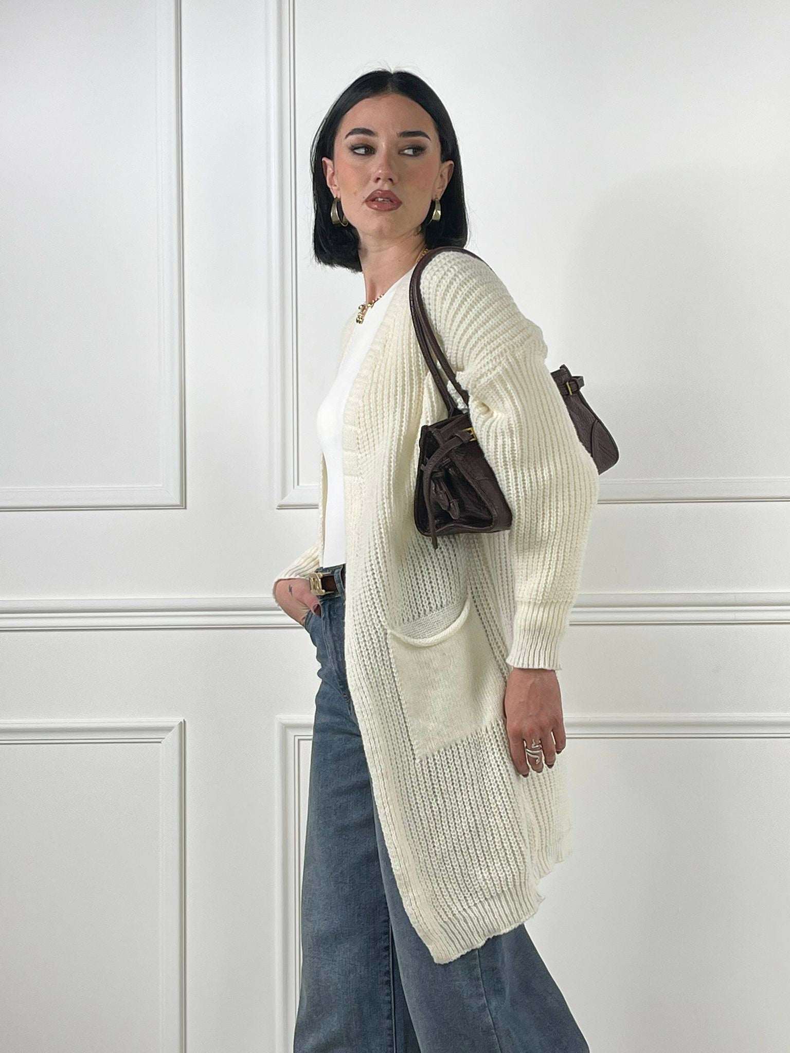 Maxi Cardigan taschini - Candida.it