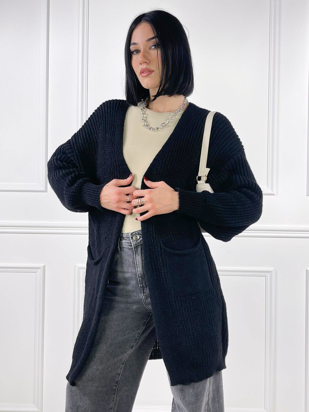 Maxi Cardigan taschini - Candida.it