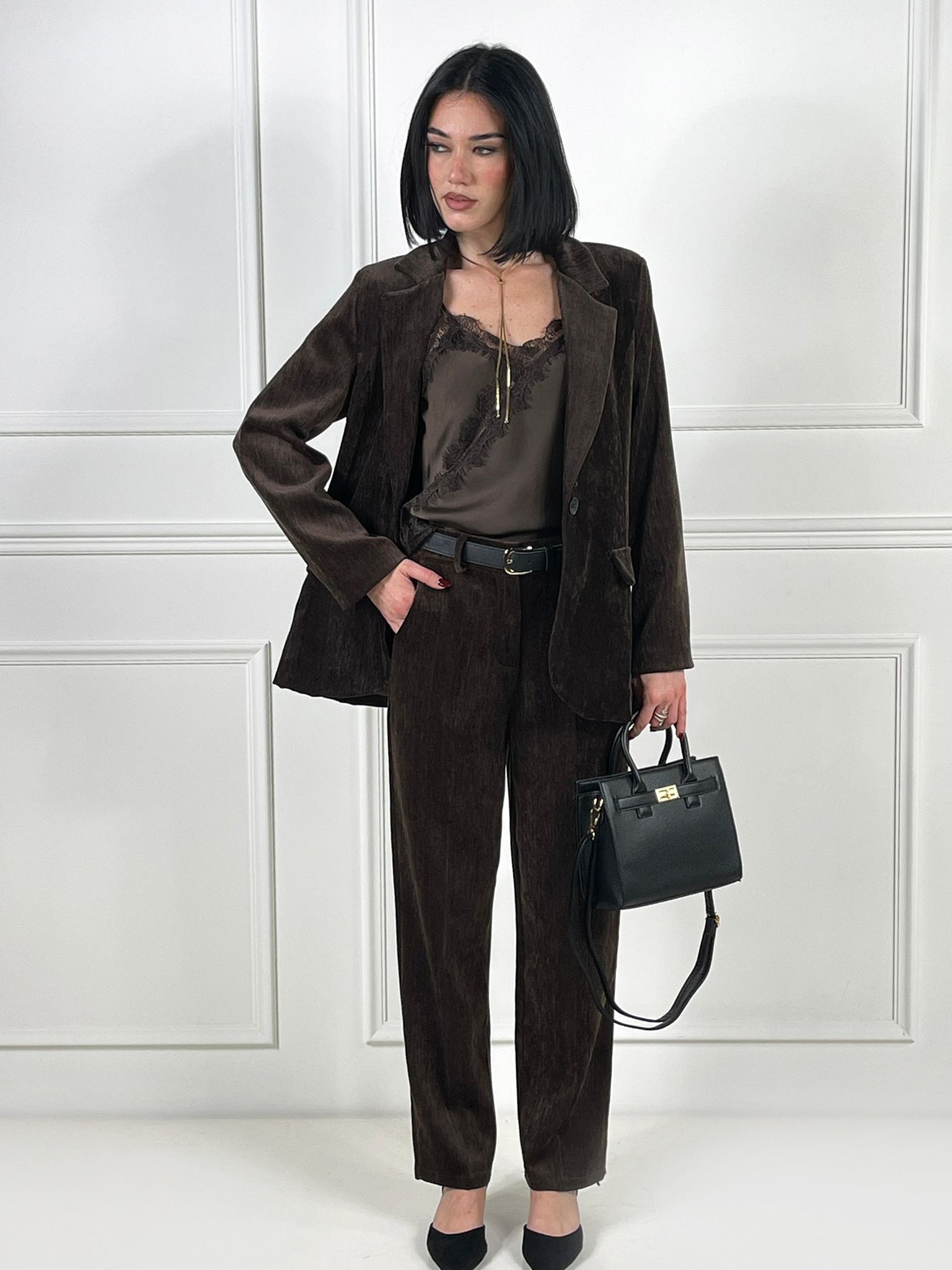 Giacca velluto liscio