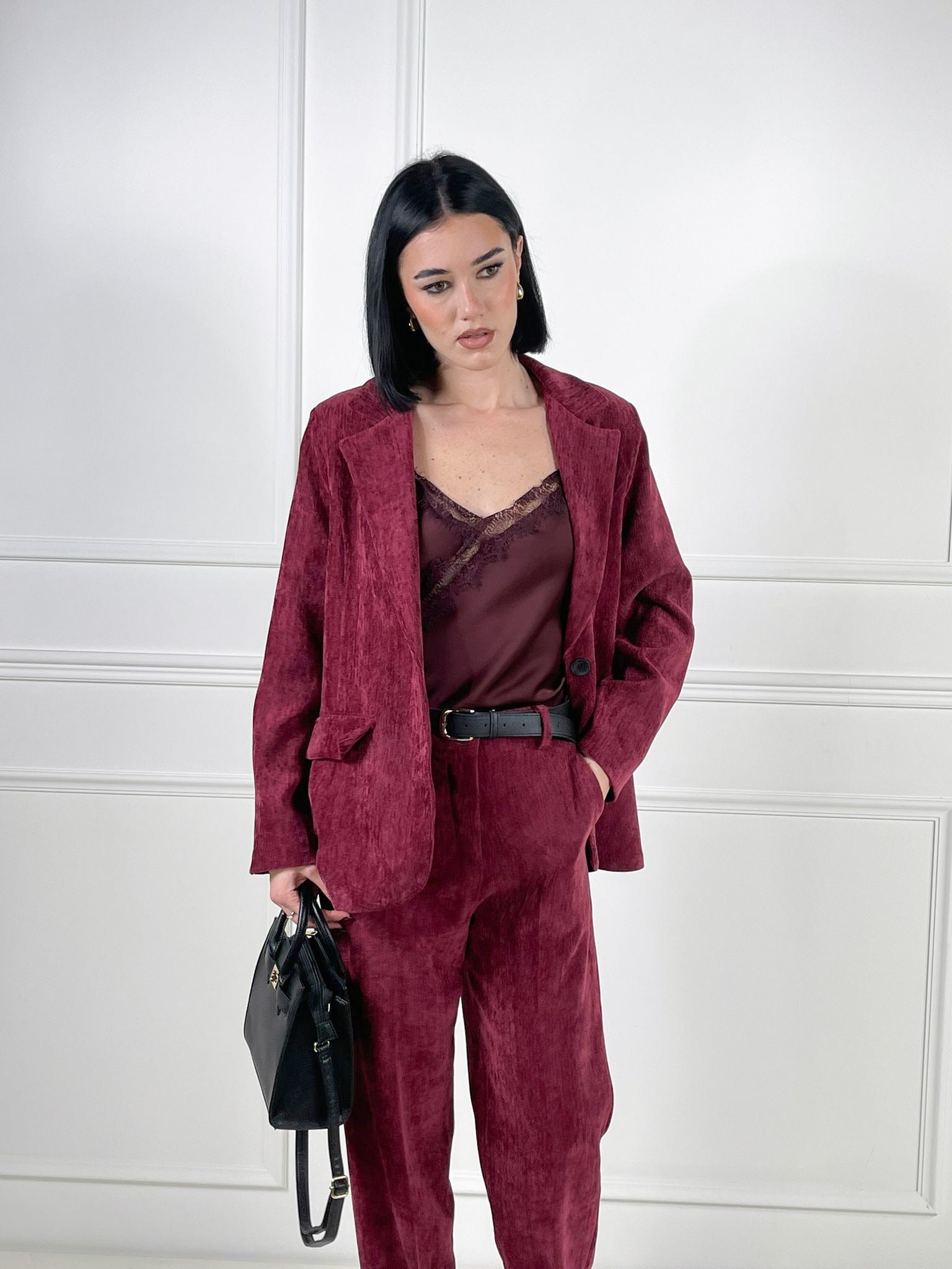 Giacca velluto liscio