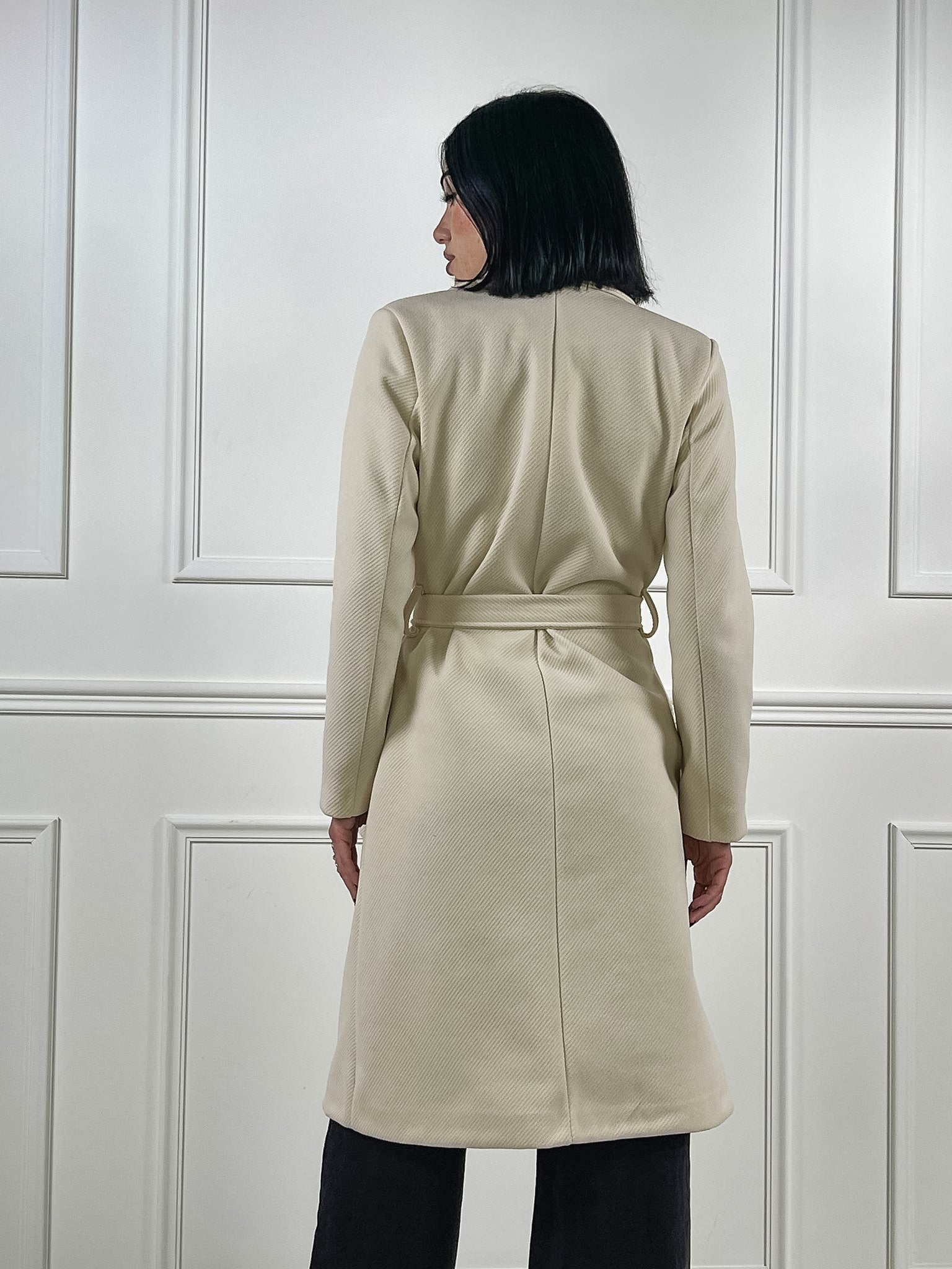 Cappotto Nuit spina di pesce