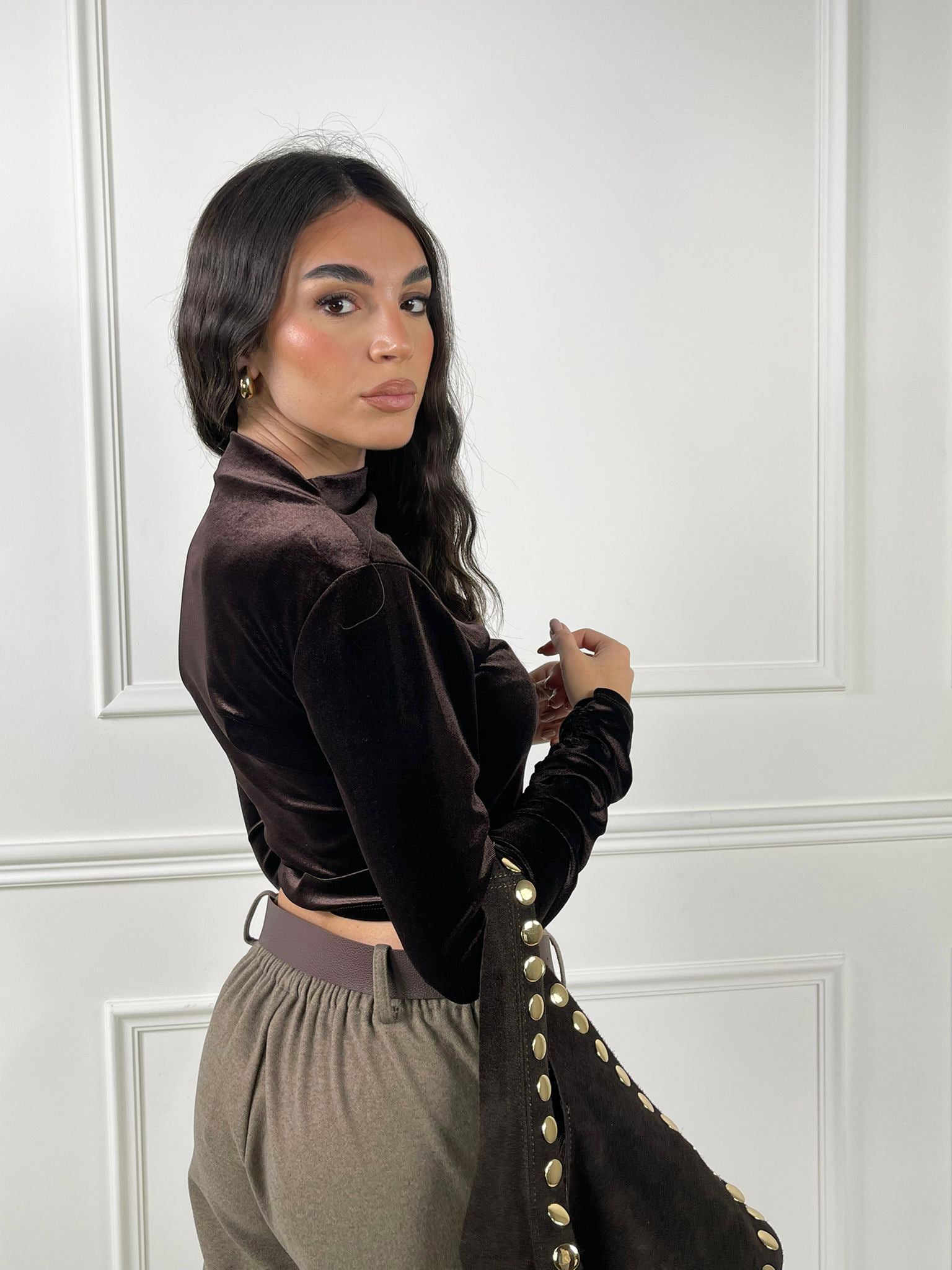 Maglia lupetto velvet