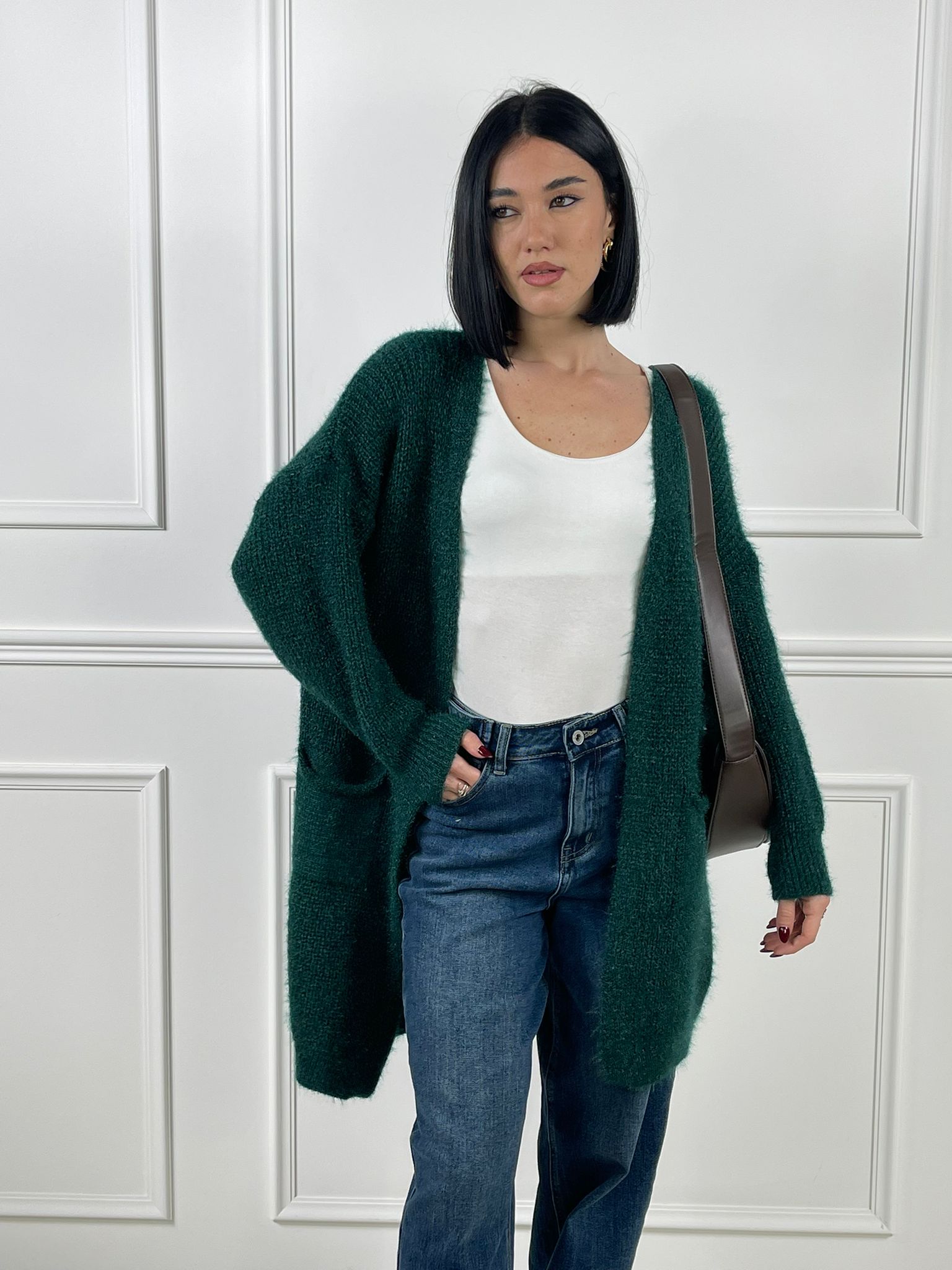 Cardigan con taschini