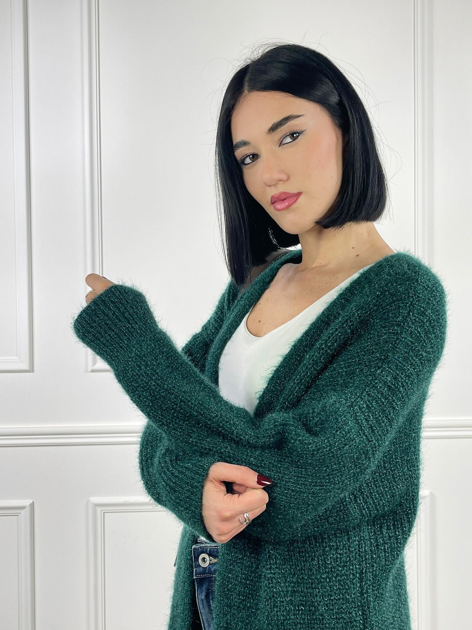 Cardigan con taschini