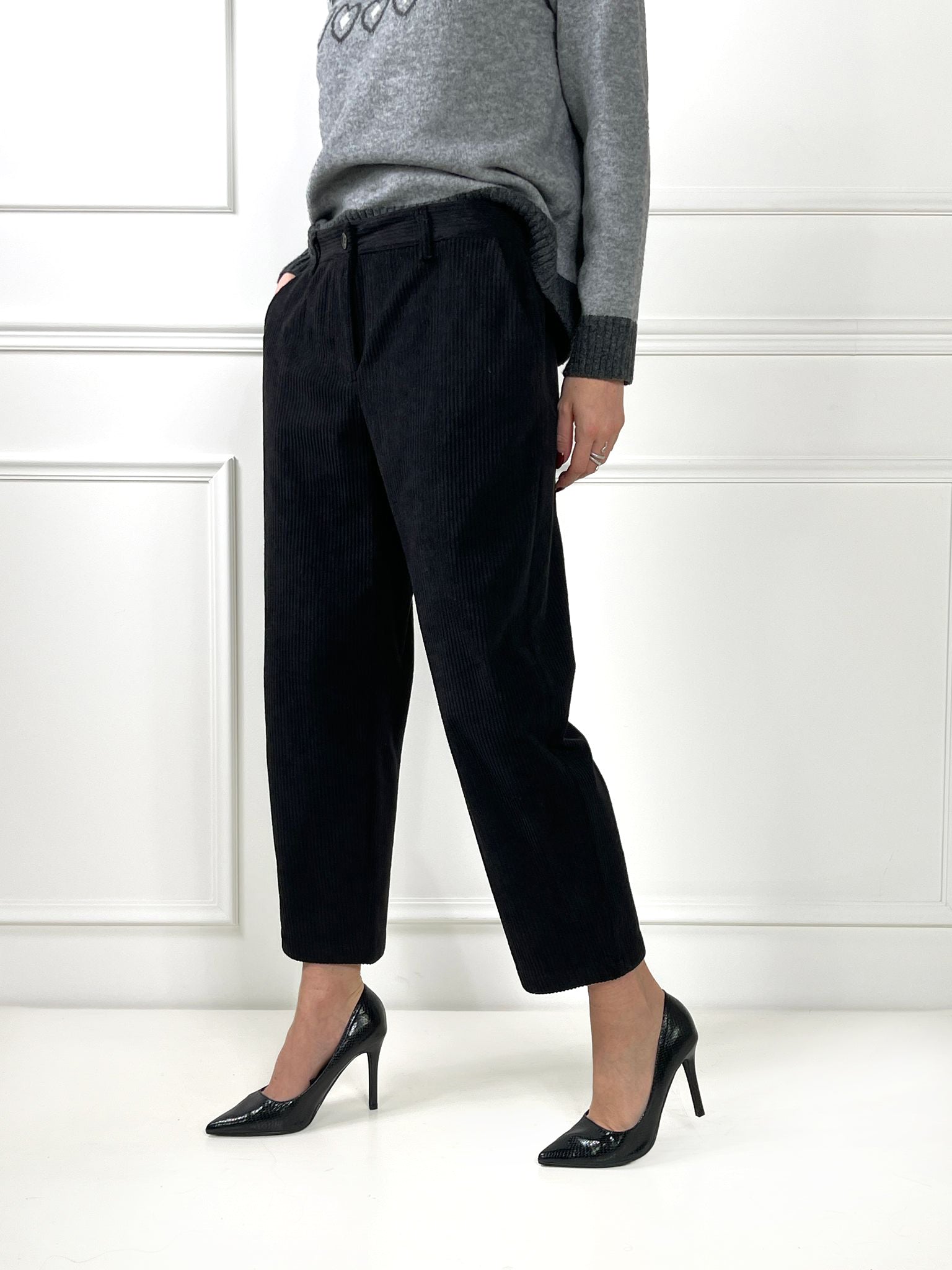 Pantalone sigaretta velluto a coste - Candida.it