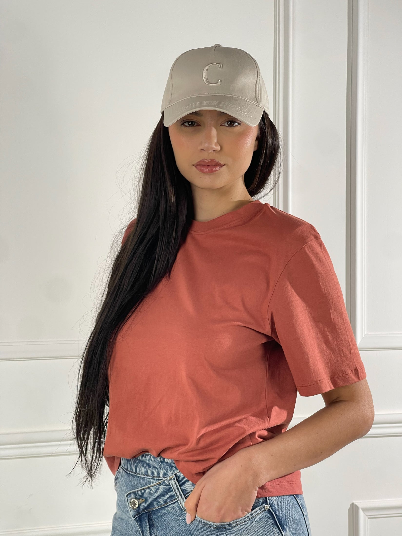 T-Shirt spalline|Colore:Terracotta