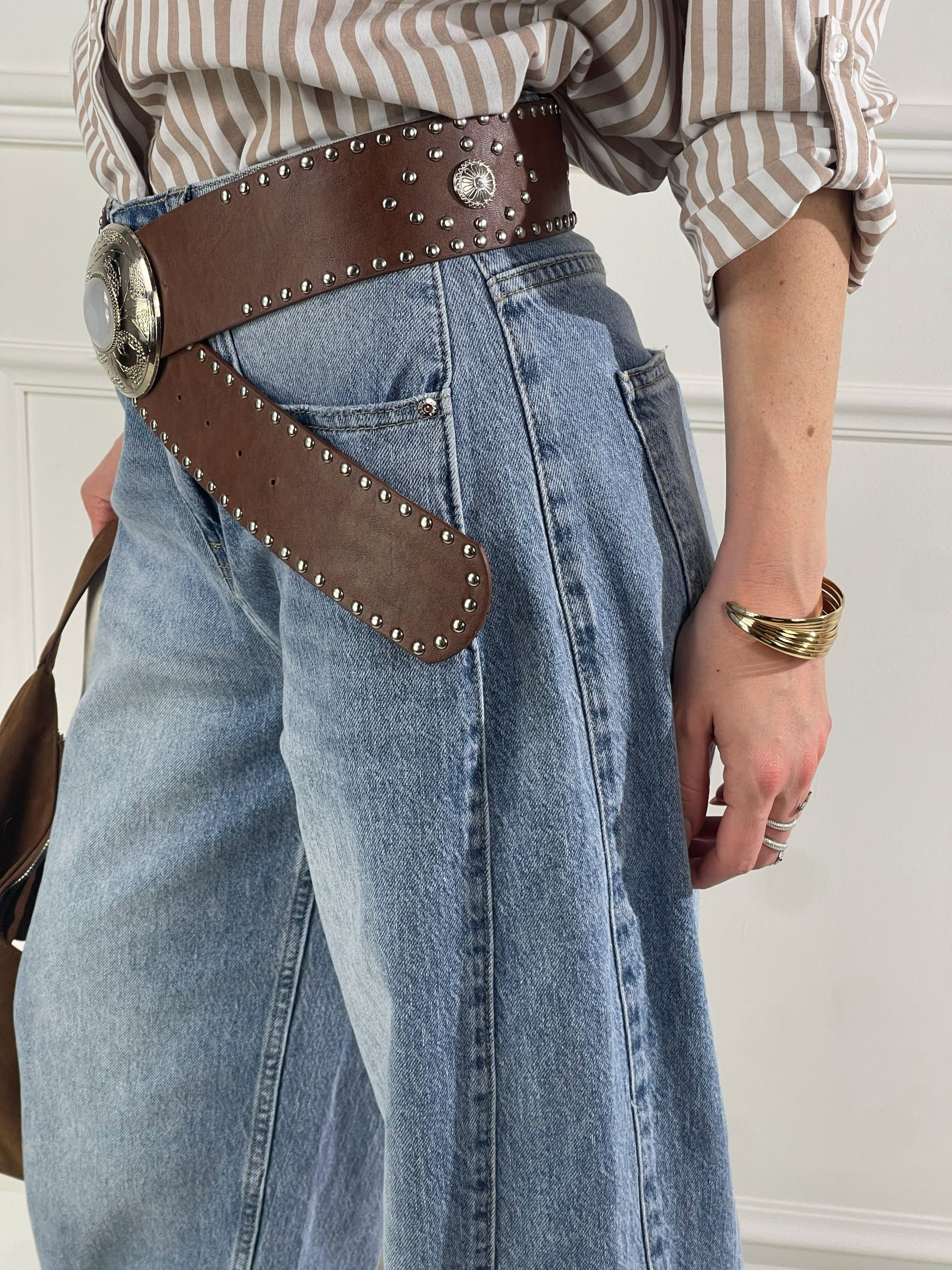 Jeans con cuciture laterali|Colore:Jeans