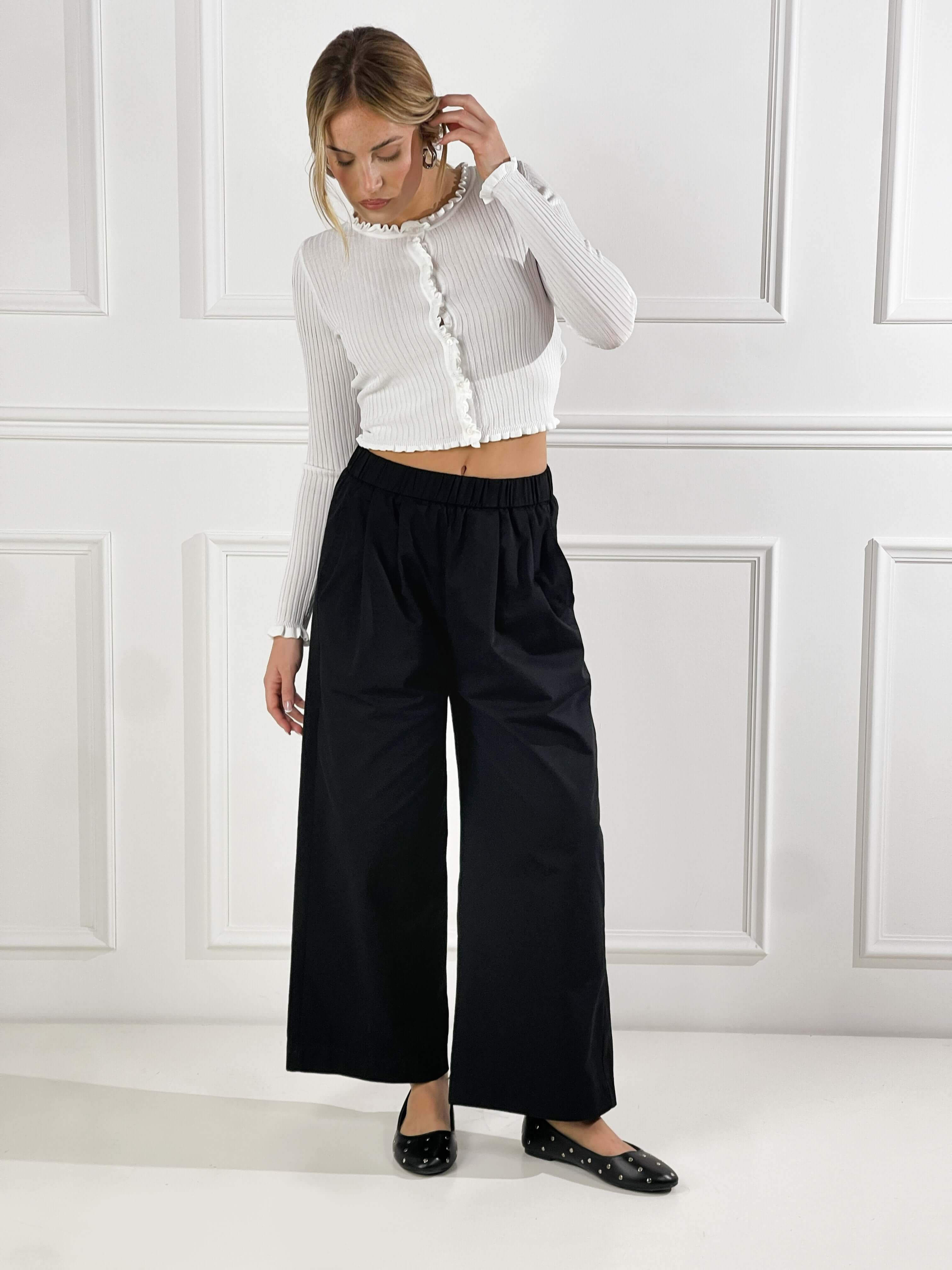 Pantalanone Anacapri|Colore:Nero