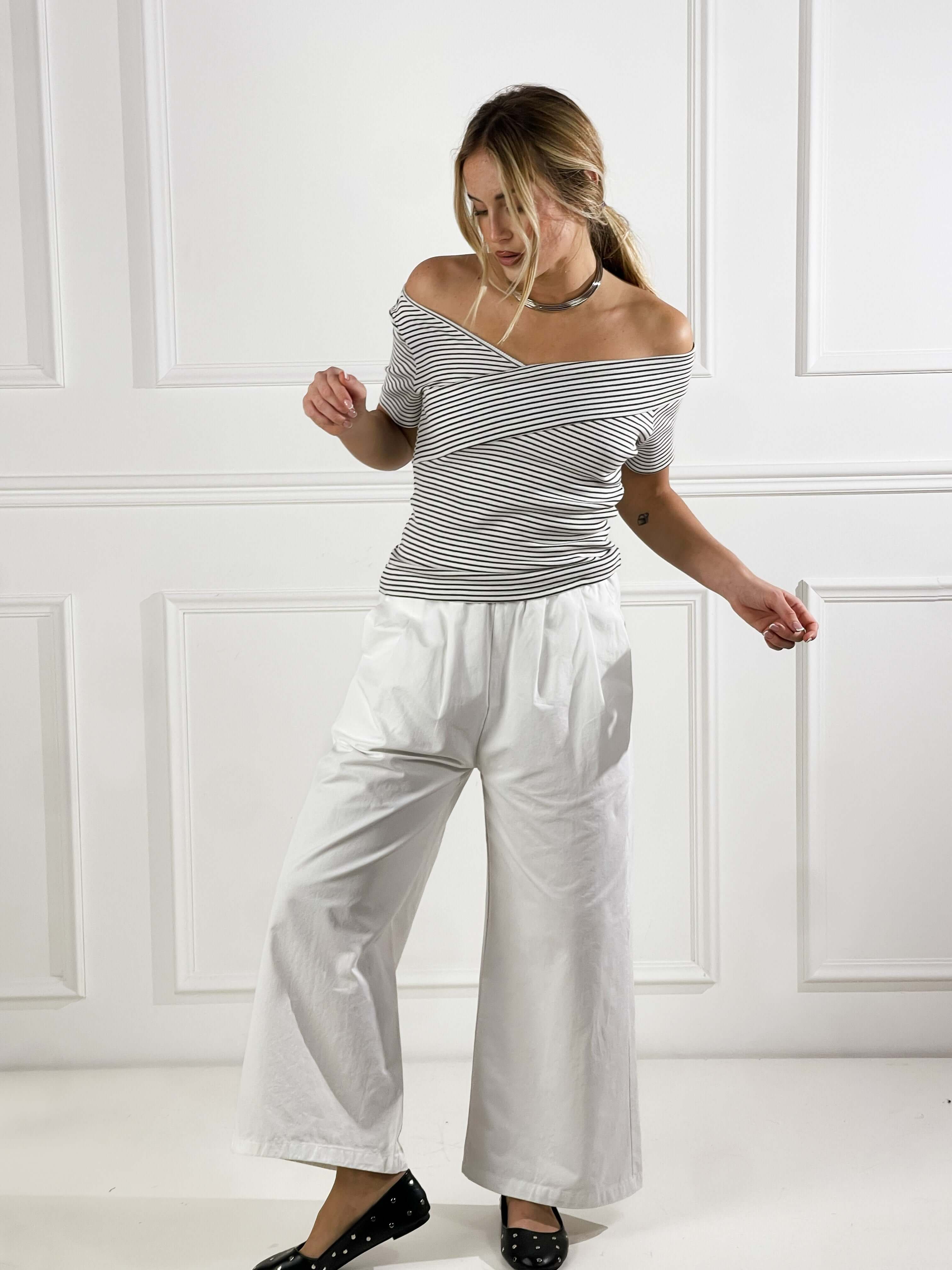 Pantalanone Anacapri|Colore:Bianco
