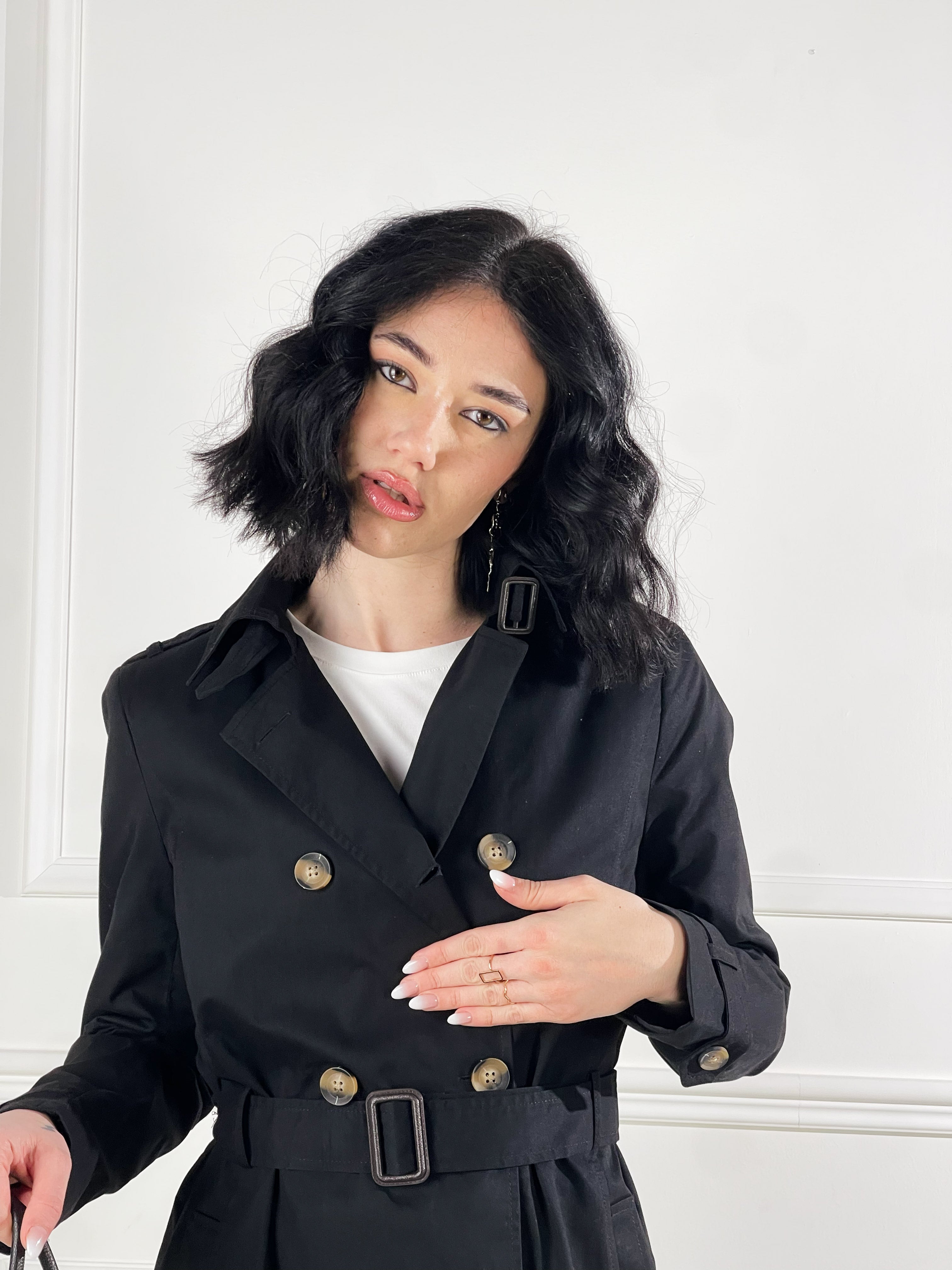 Trench Paris|Colore:Nero