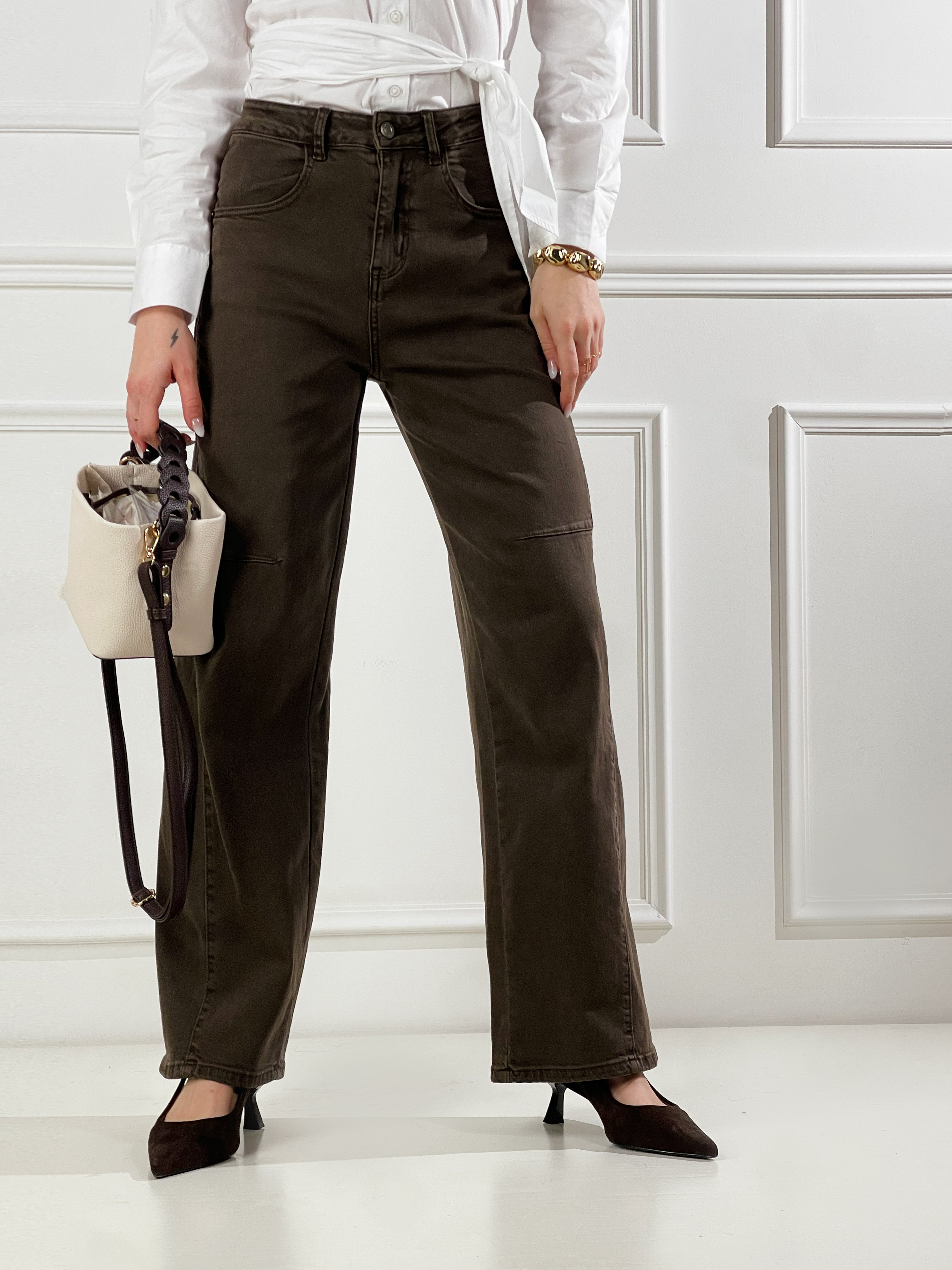 Cargo strutturato|Colore:Marrone