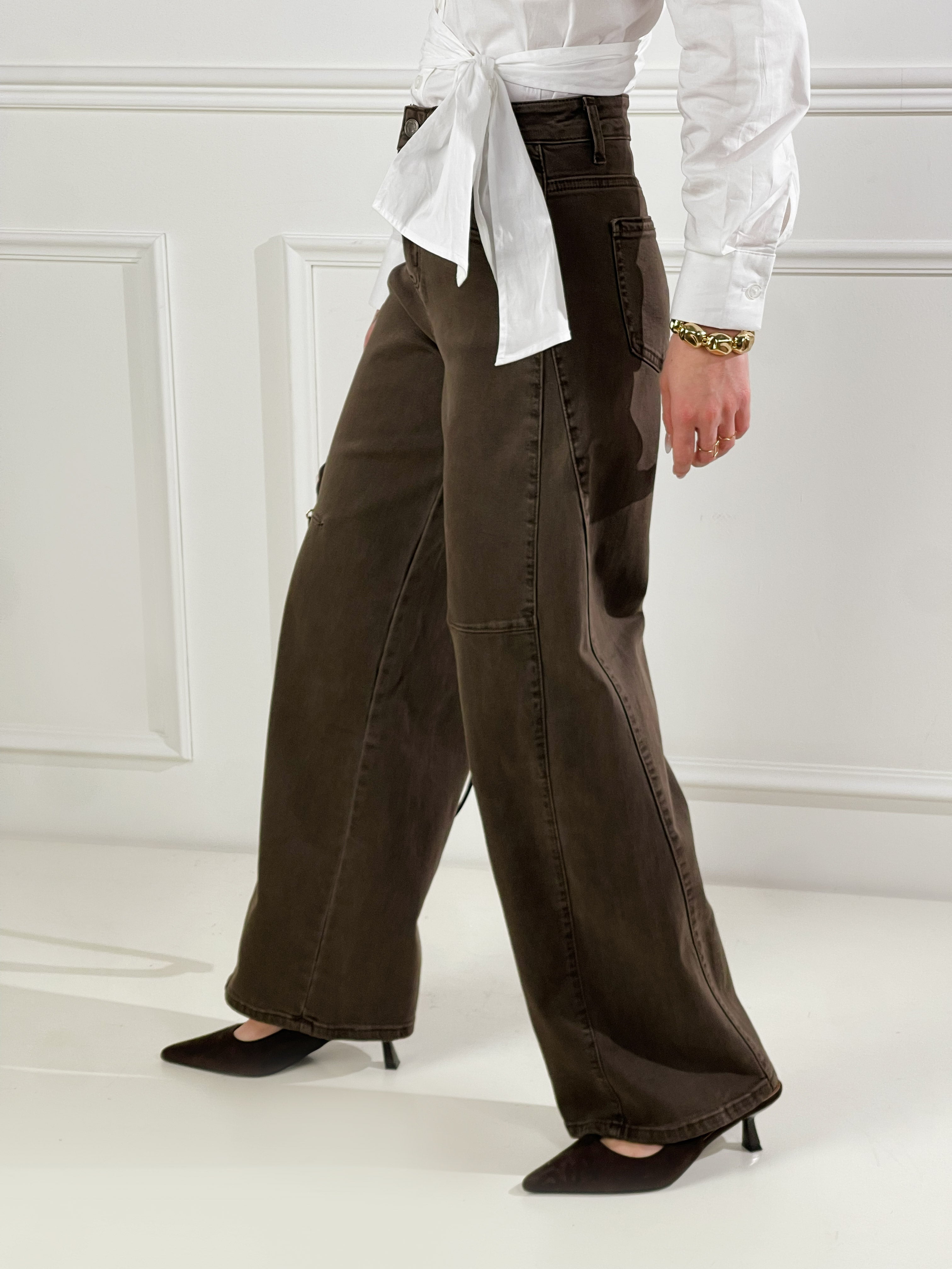 Cargo strutturato|Colore:Marrone