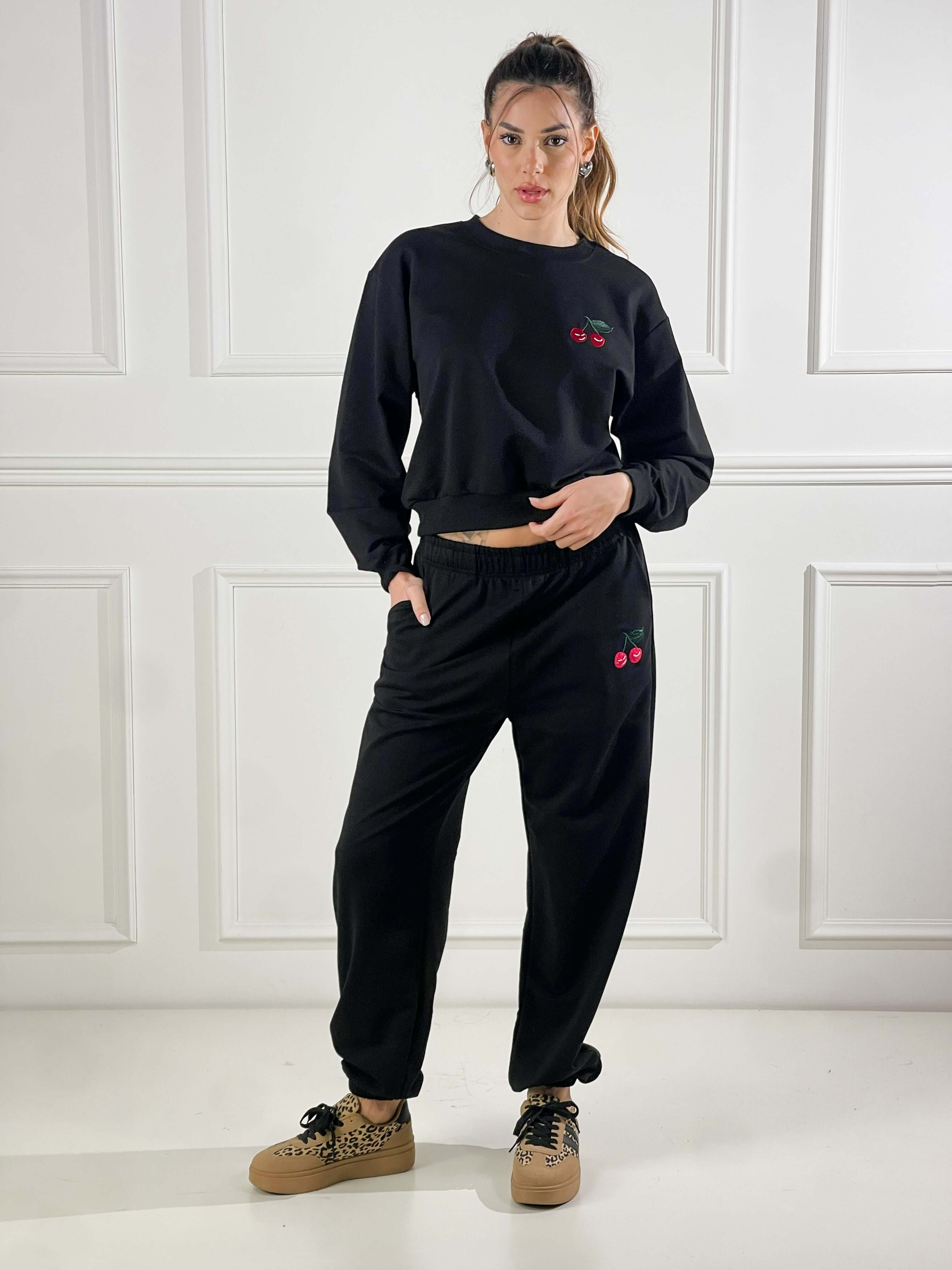 Tuta Cherry|Colore:Nero