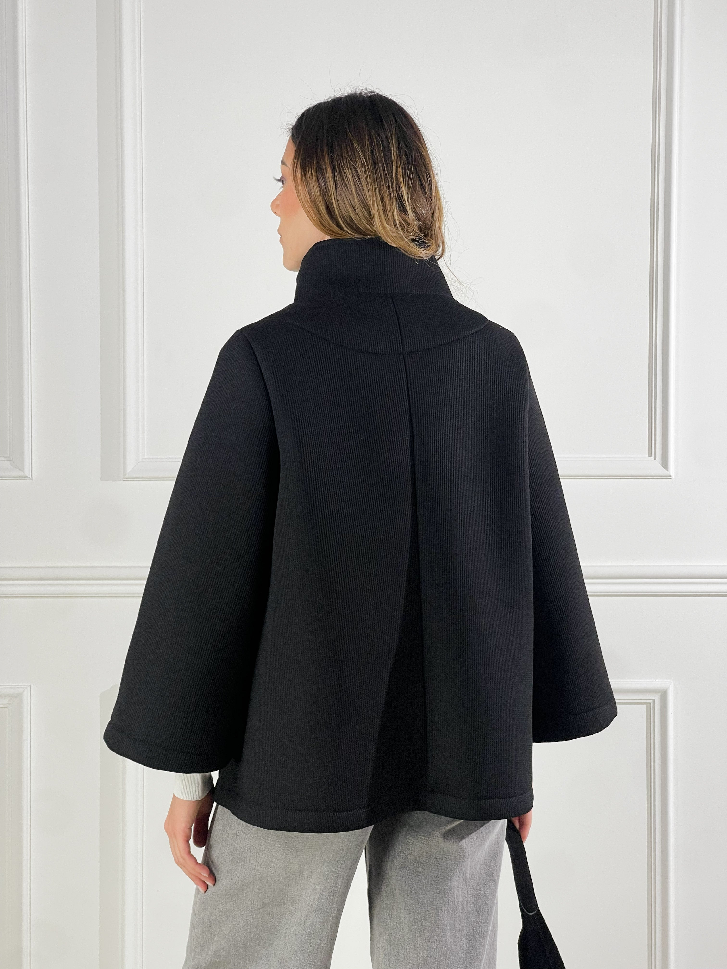 Cappotto coreana|Colore:Nero