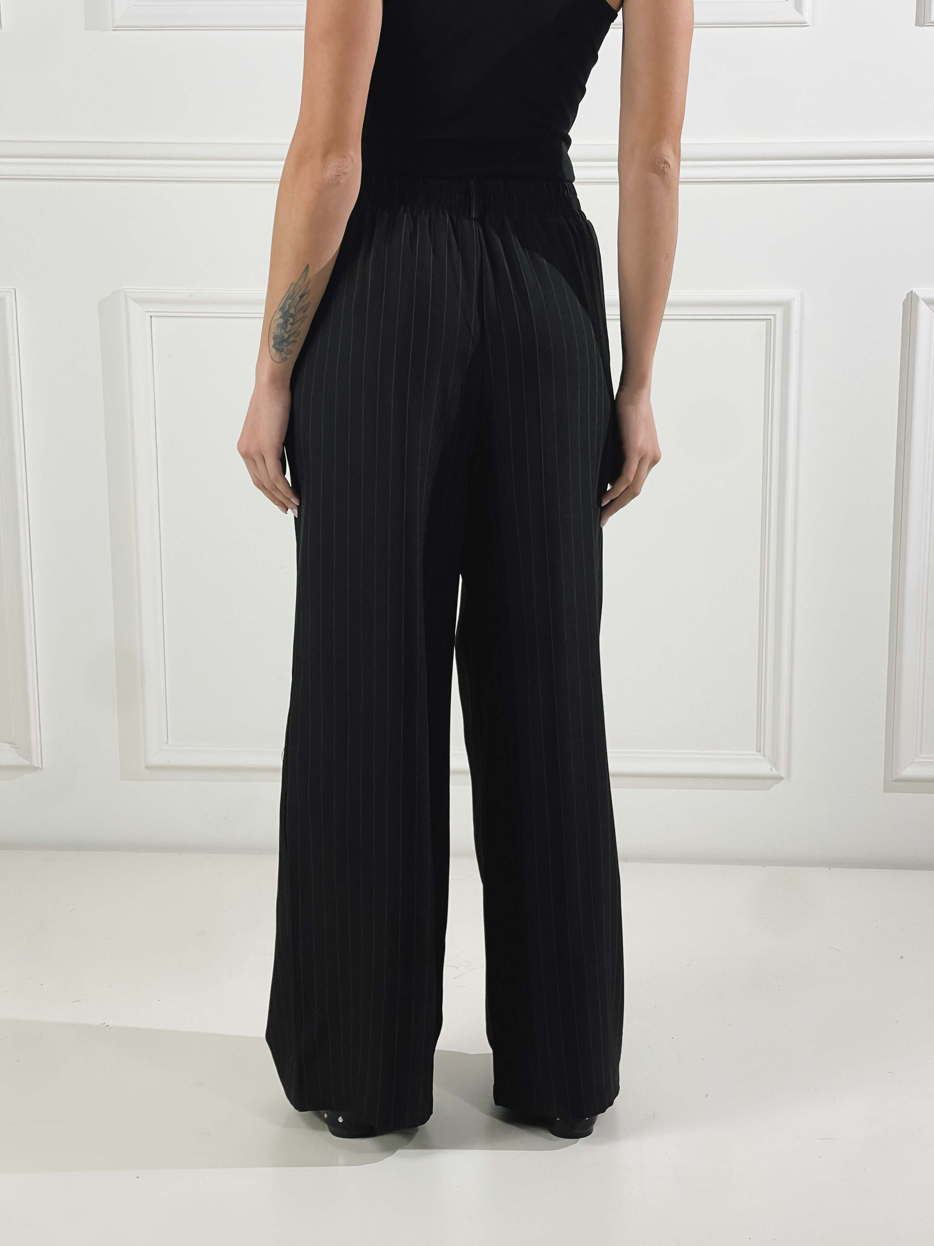 Pantalone Miami gessato|Colore:Nero