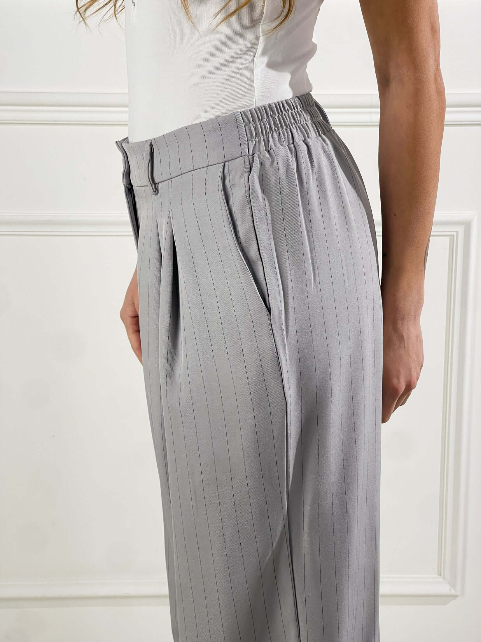 Pantalone Miami gessato|Colore:Grigio