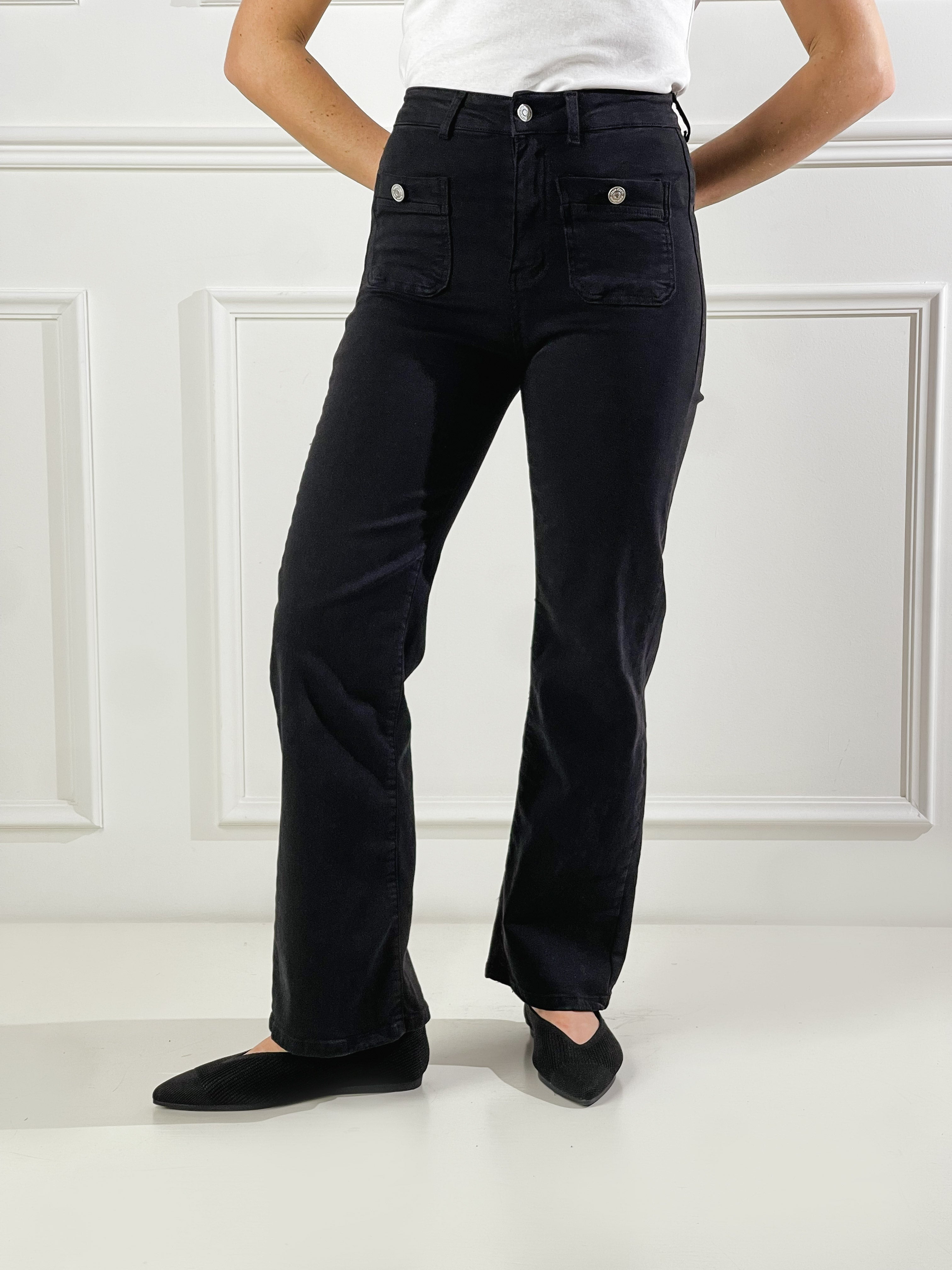 Pantalone colorato|Colore:Nero