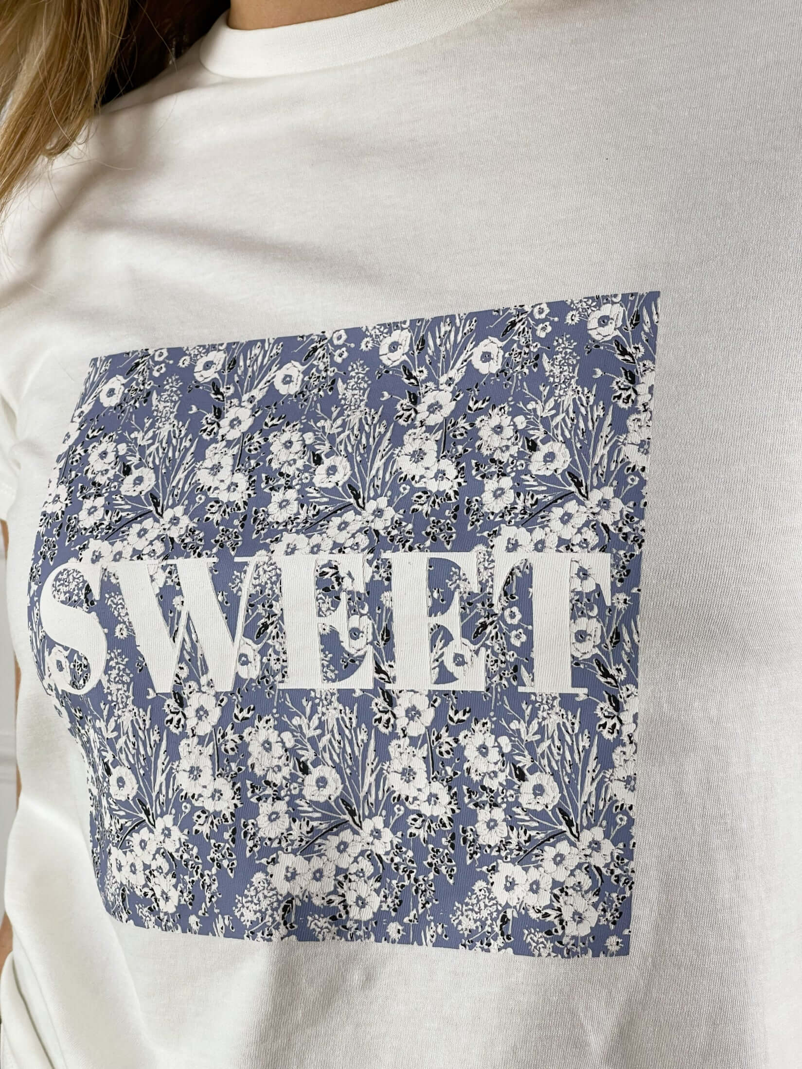 T-shirt  Sweet|Colore:Bianco latte