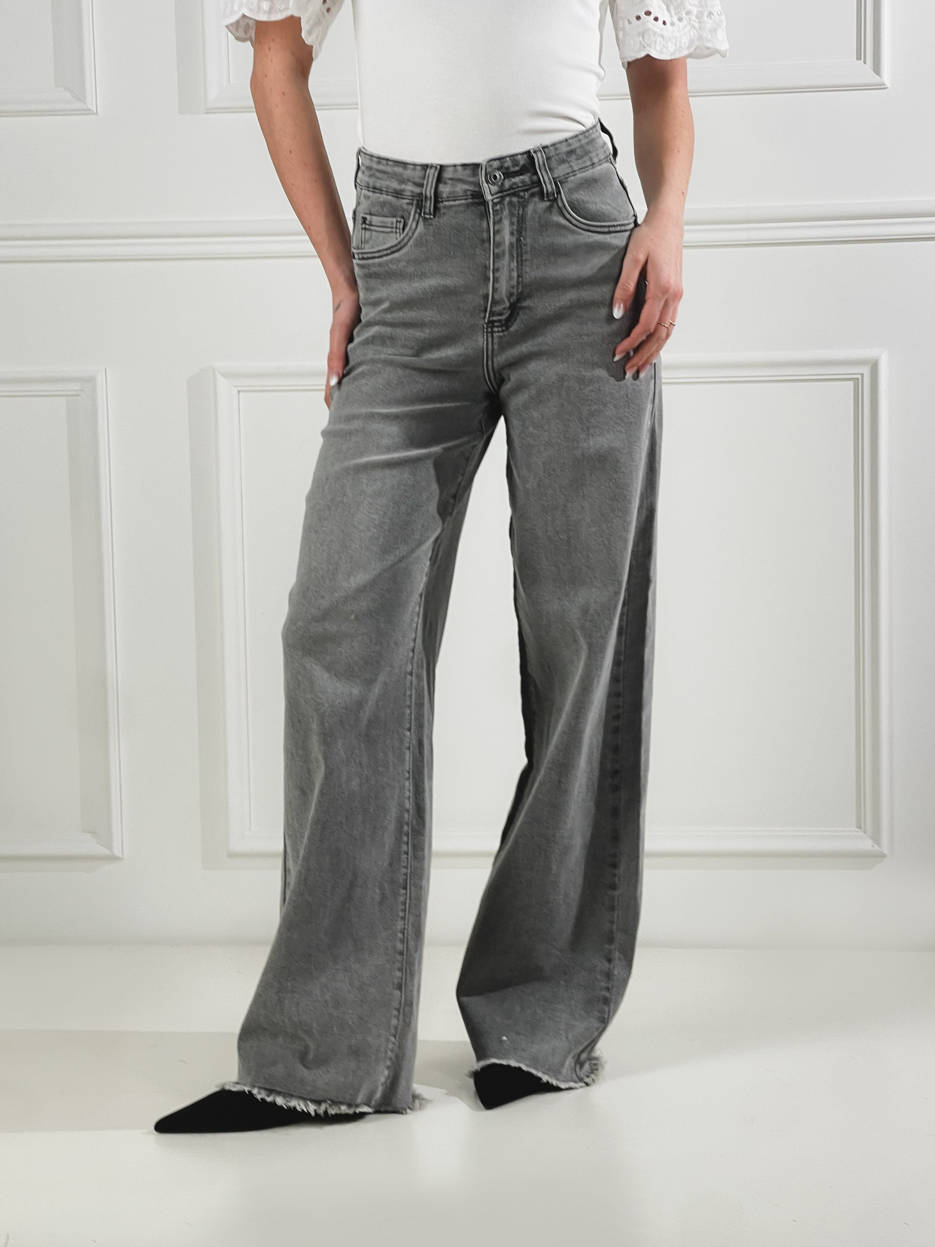 Jeans Loren STRAIGHT|Colore:Grigio chiaro