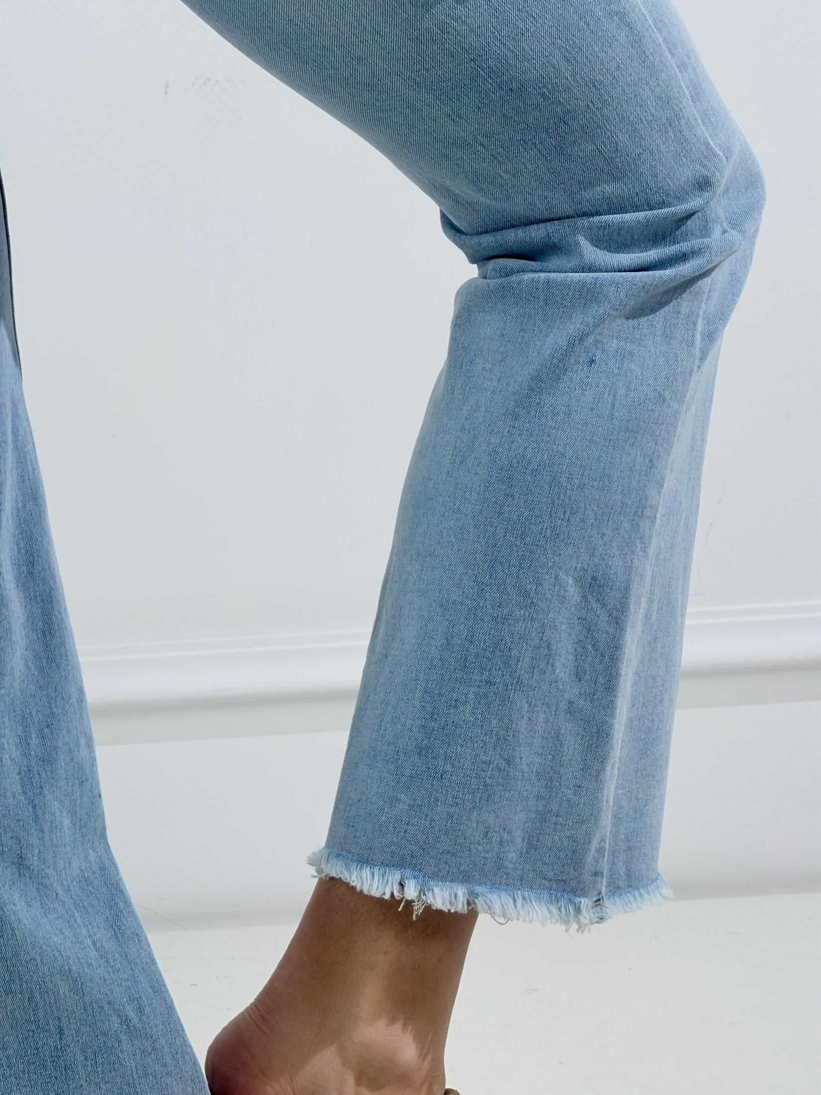 Jeans capri zampetta|Colore:Blu chiaro