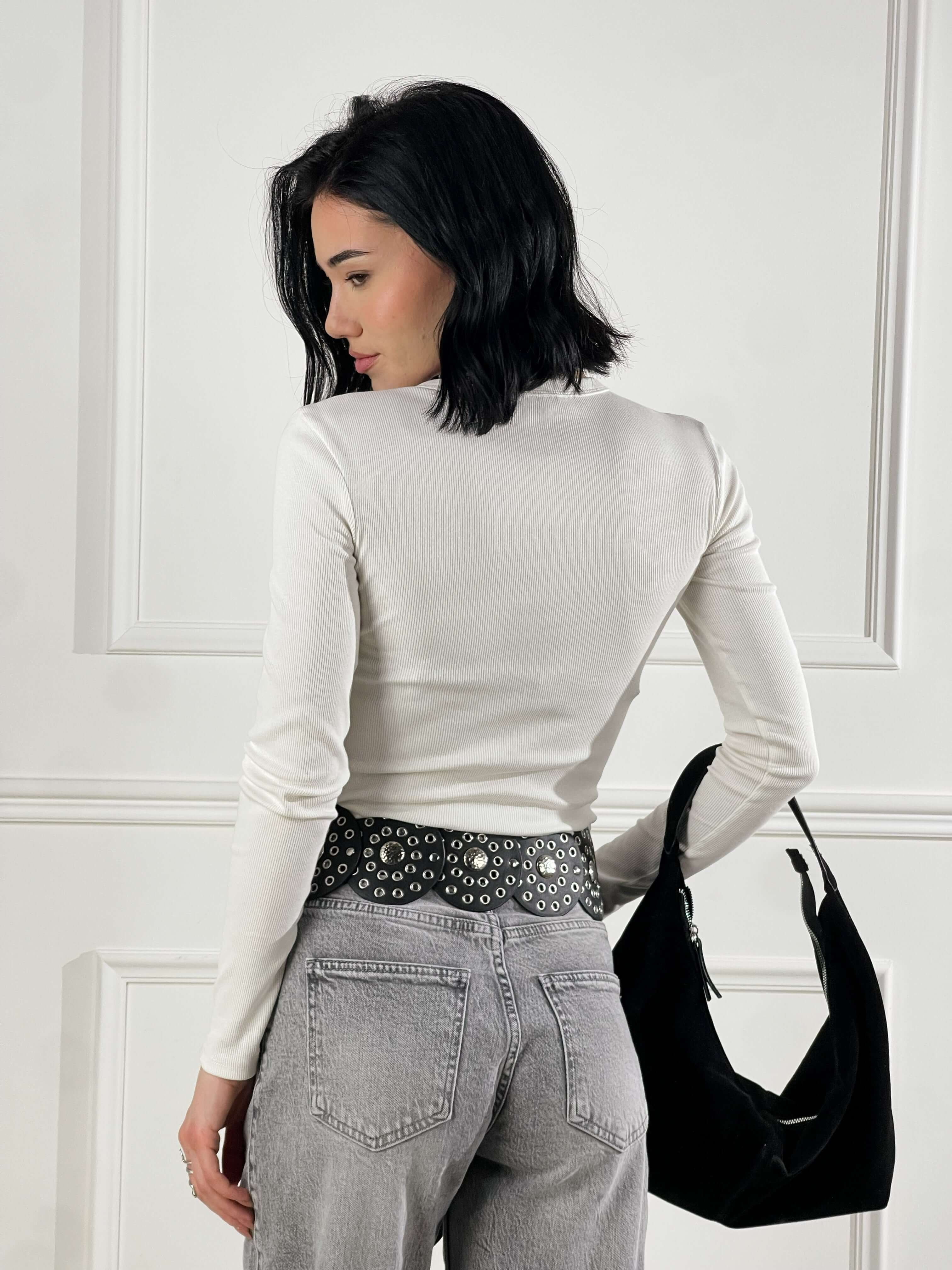 Maglia Henley serafino|Colore:Panna