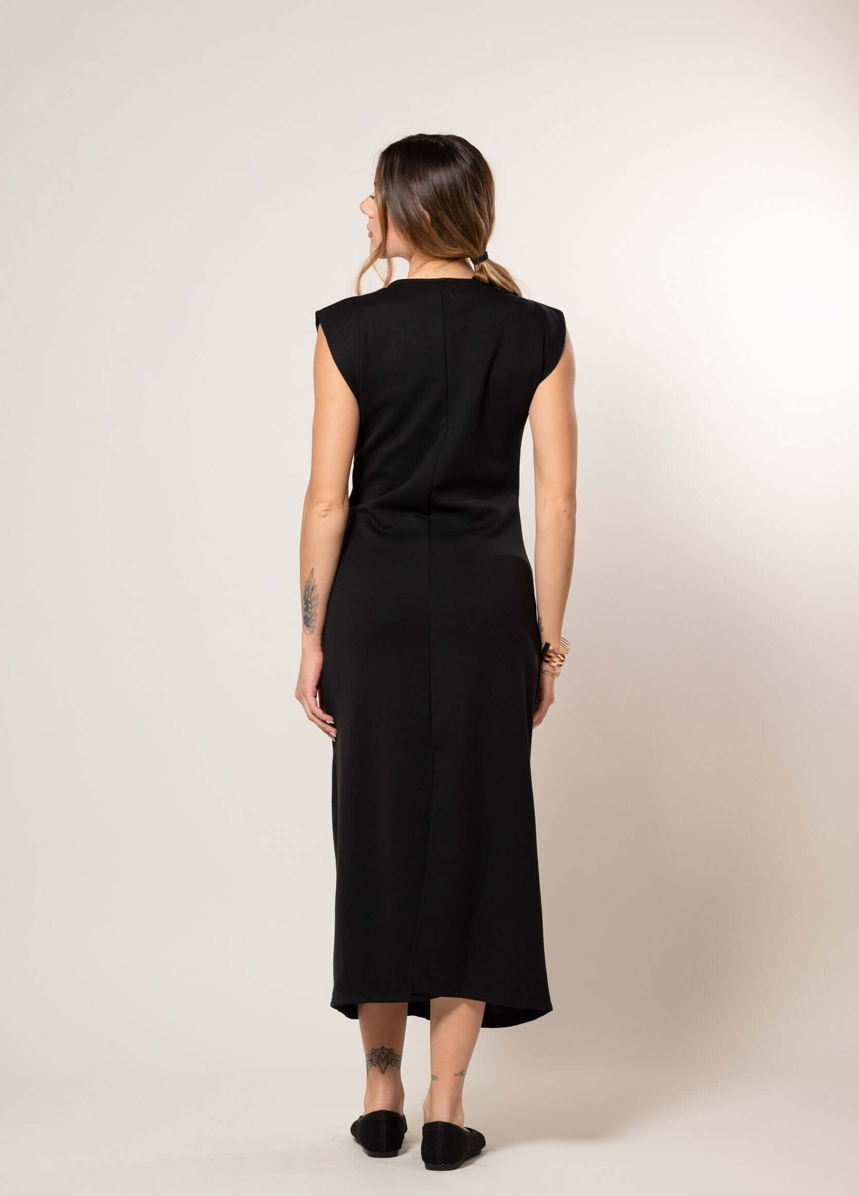 Vestito Dea con accessorio|Colore:Nero