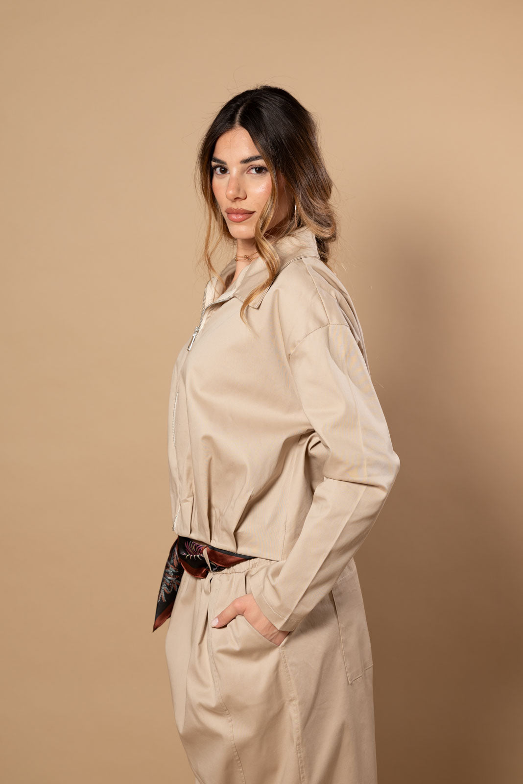 Giacca strutturata|Colore:Beige