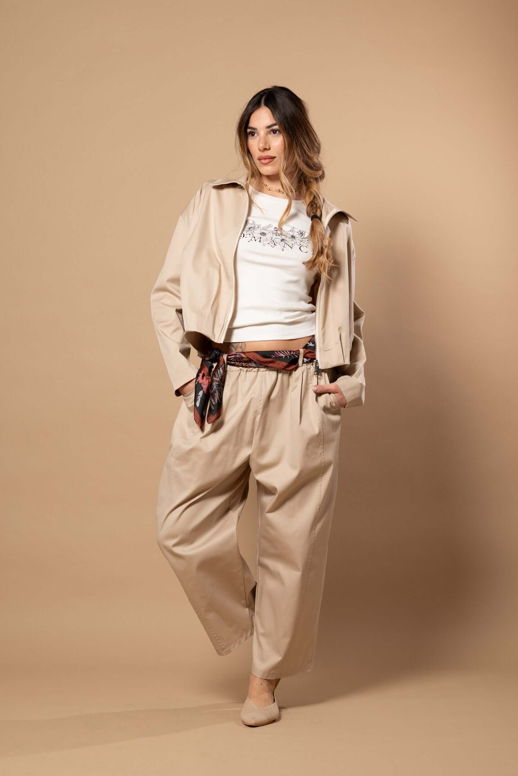 Pantalone ballon|Colore:Beige