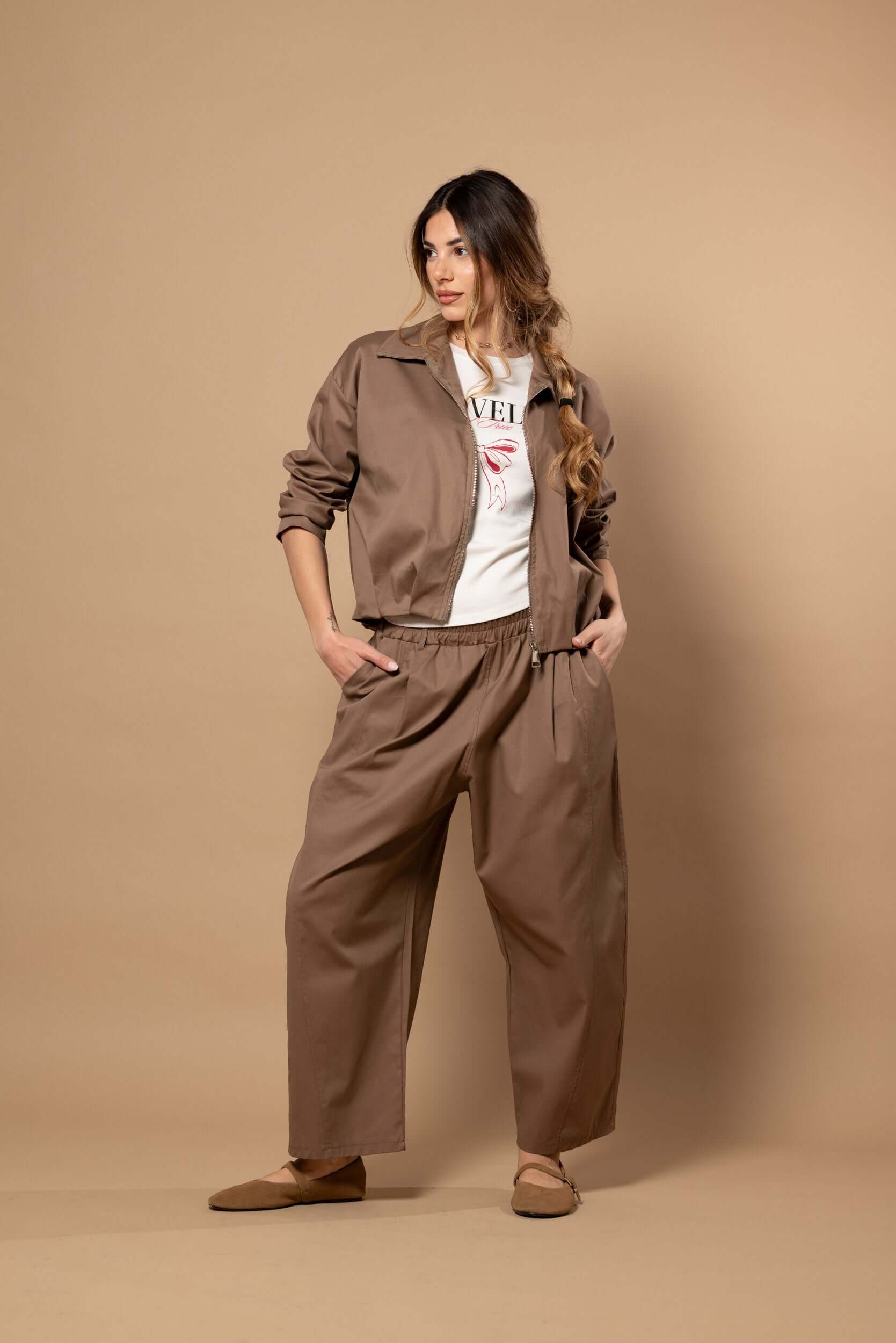 Pantalone ballon|Colore:Cammello