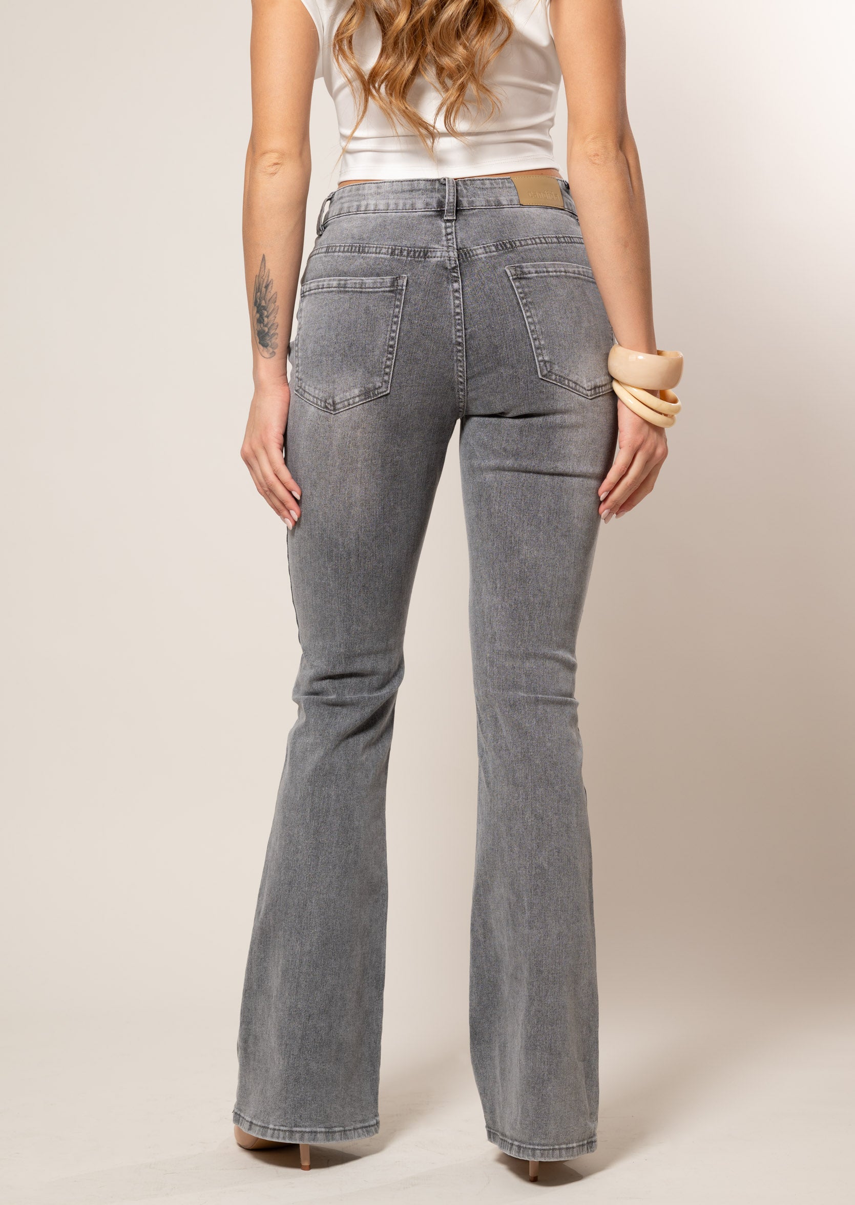 Jeans Zampa|Colore:Grigio chiaro