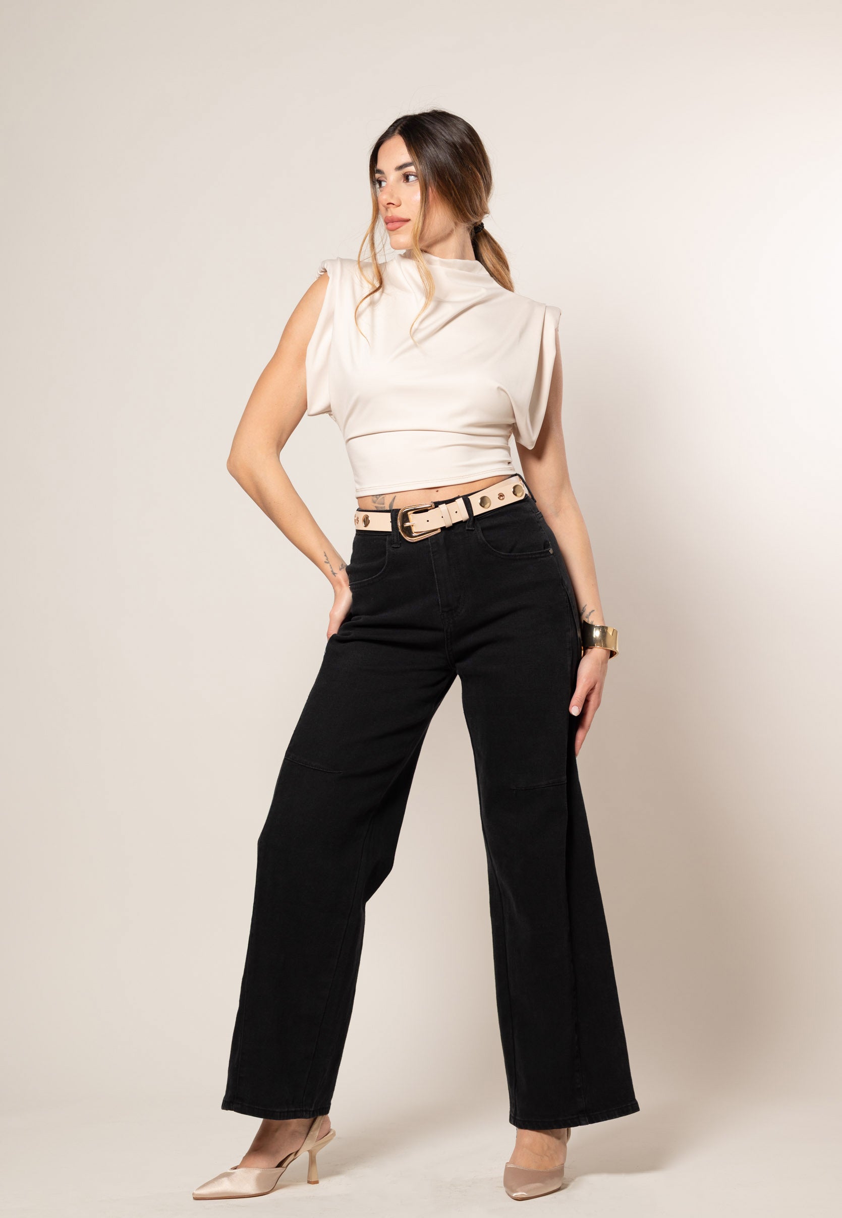 Cargo strutturato|Colore:Nero