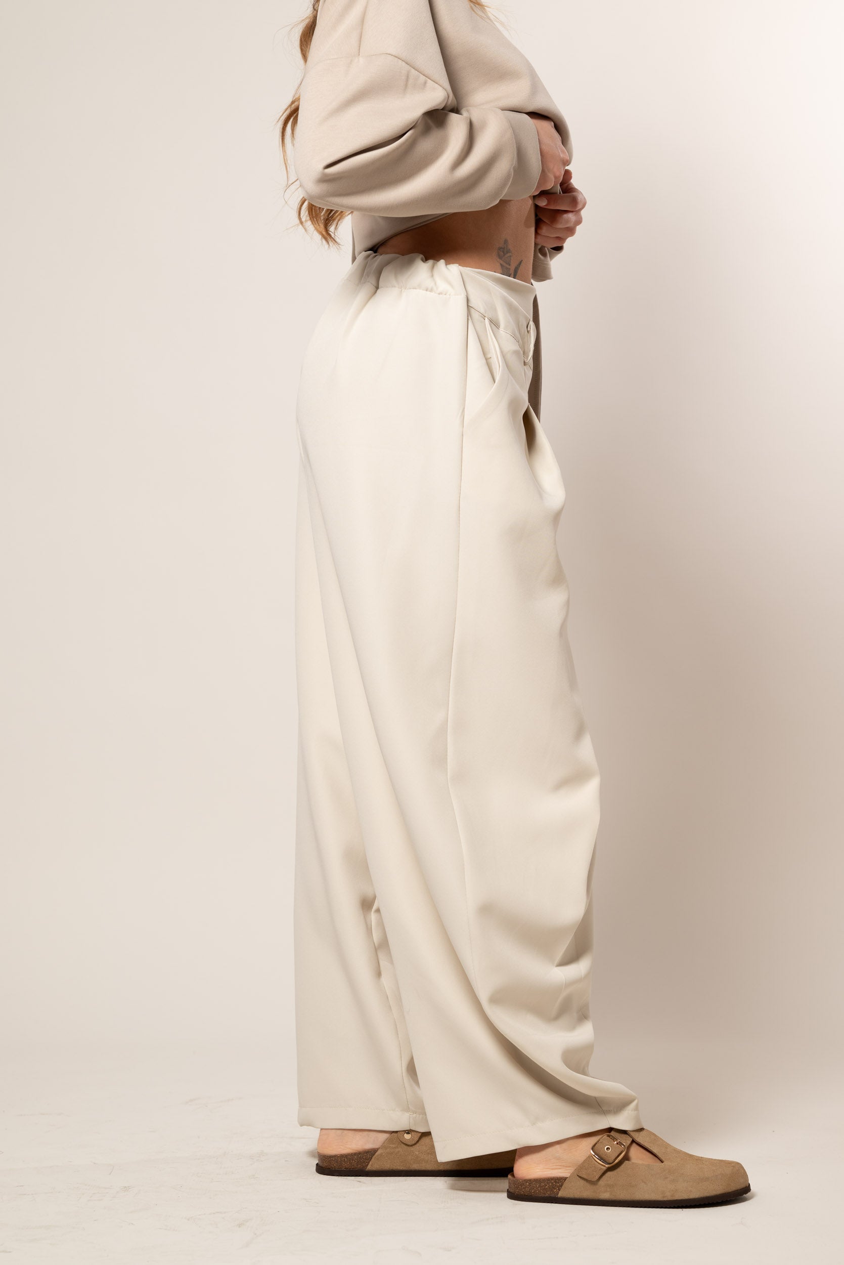 Pantalone a portafoglio|Colore:Panna