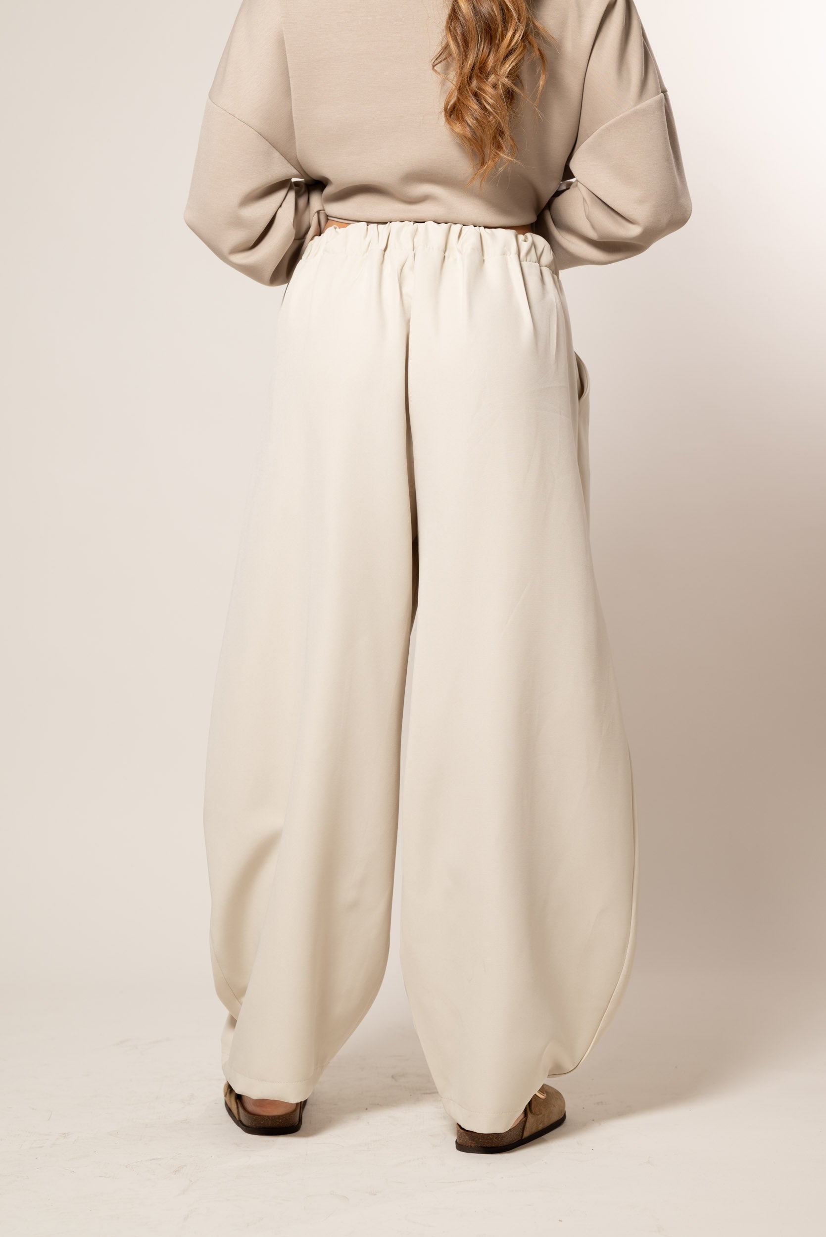 Pantalone a portafoglio|Colore:Panna