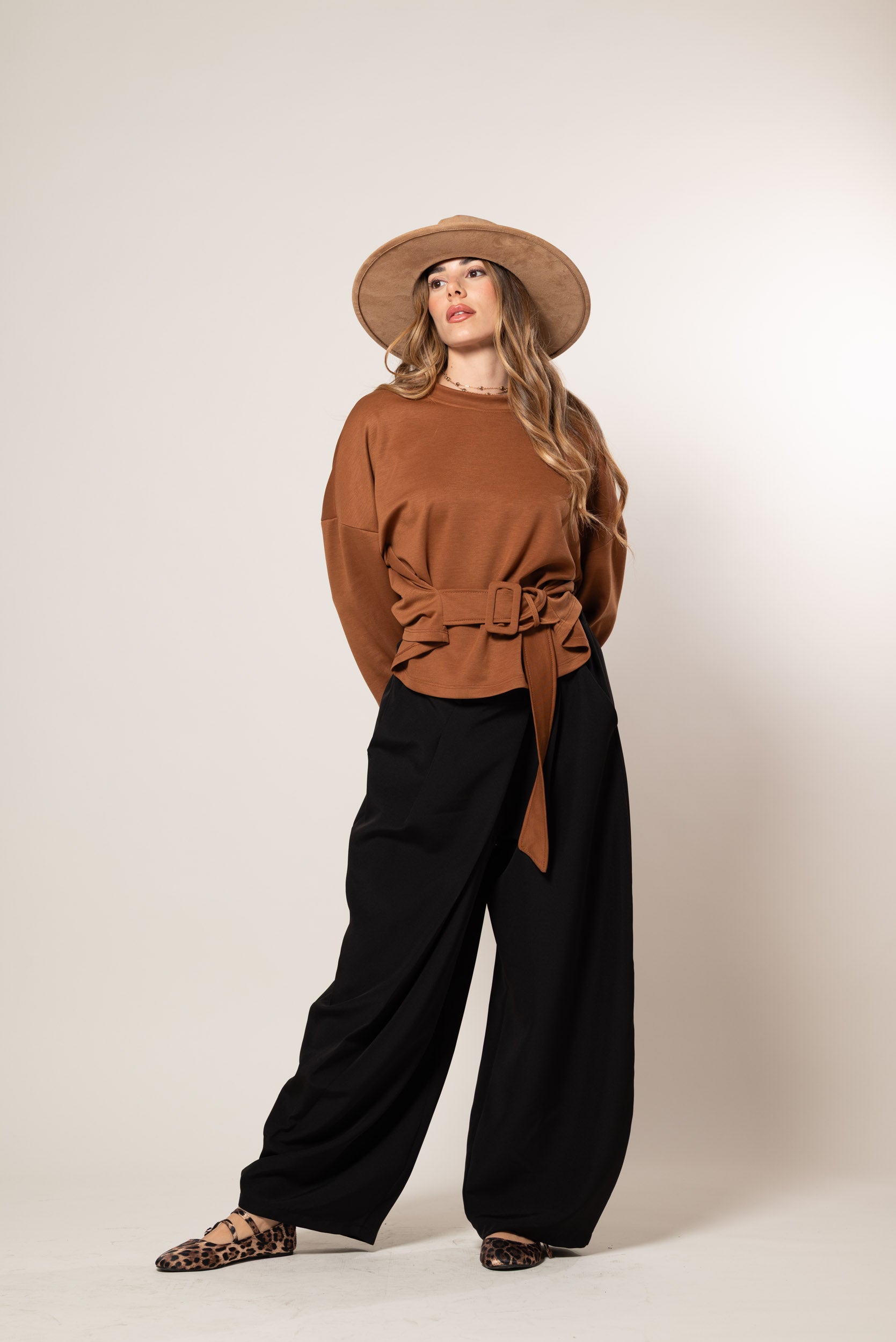 Pantalone a portafoglio|Colore:Nero