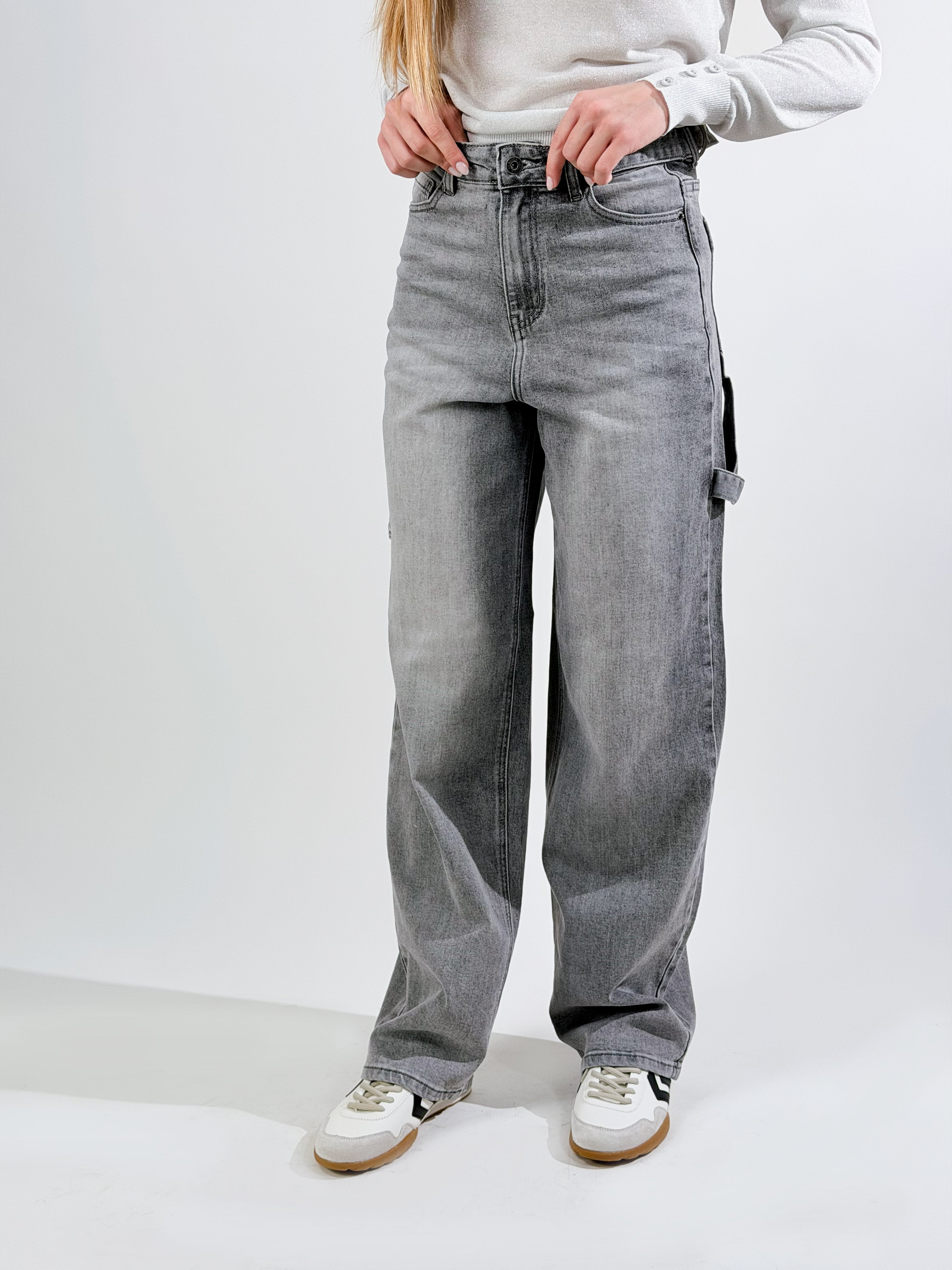 Jeans baggy carpenter|Colore:Grigio
