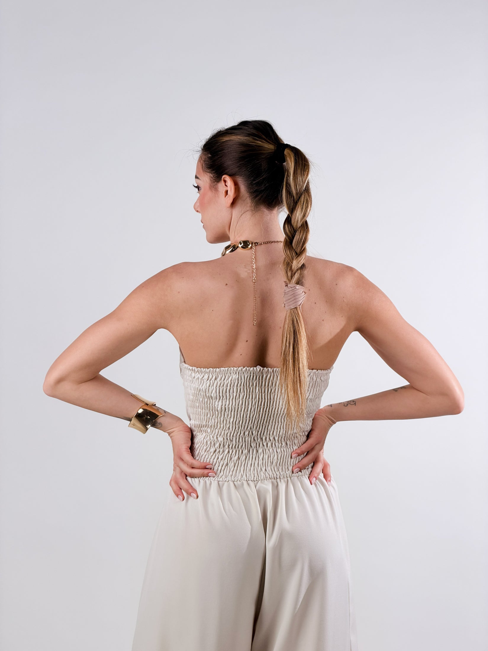 Tuta Bustier|Colore:Beige chiaro