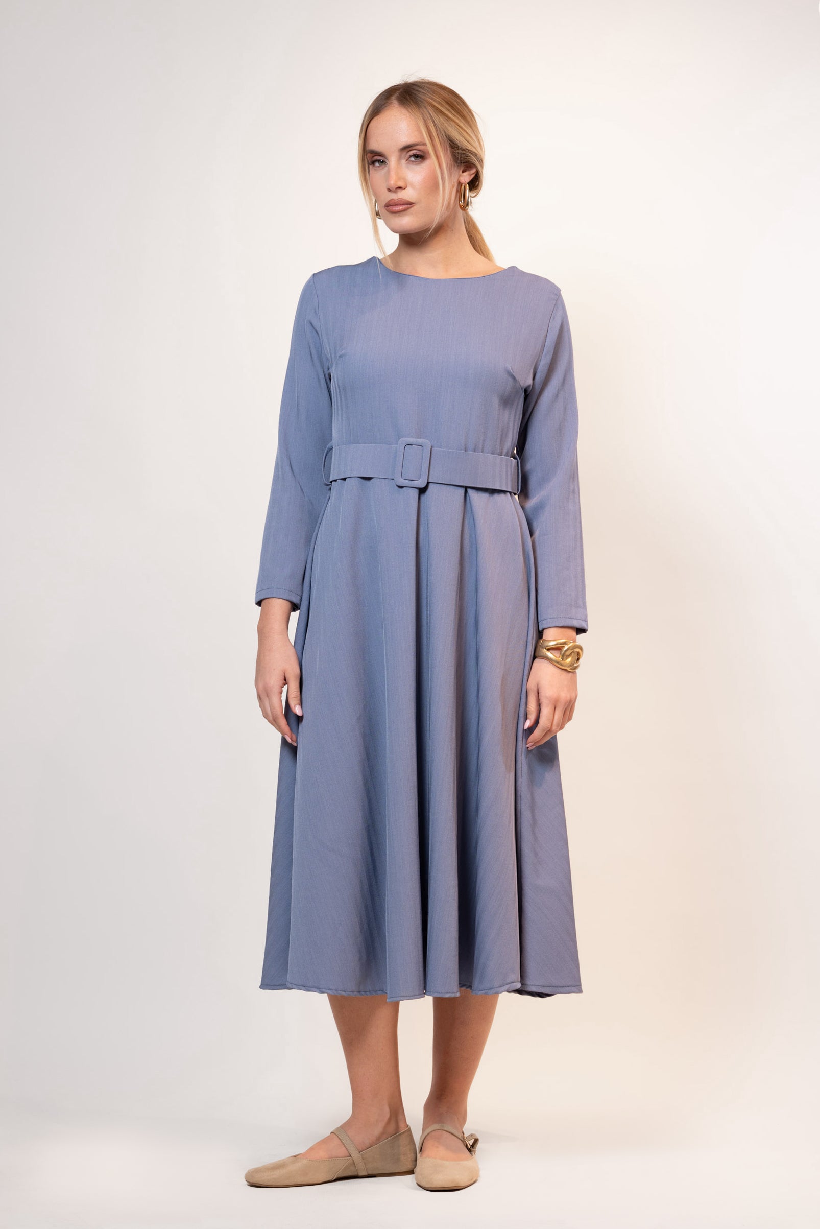 Abito Belt|Colore:Jeans