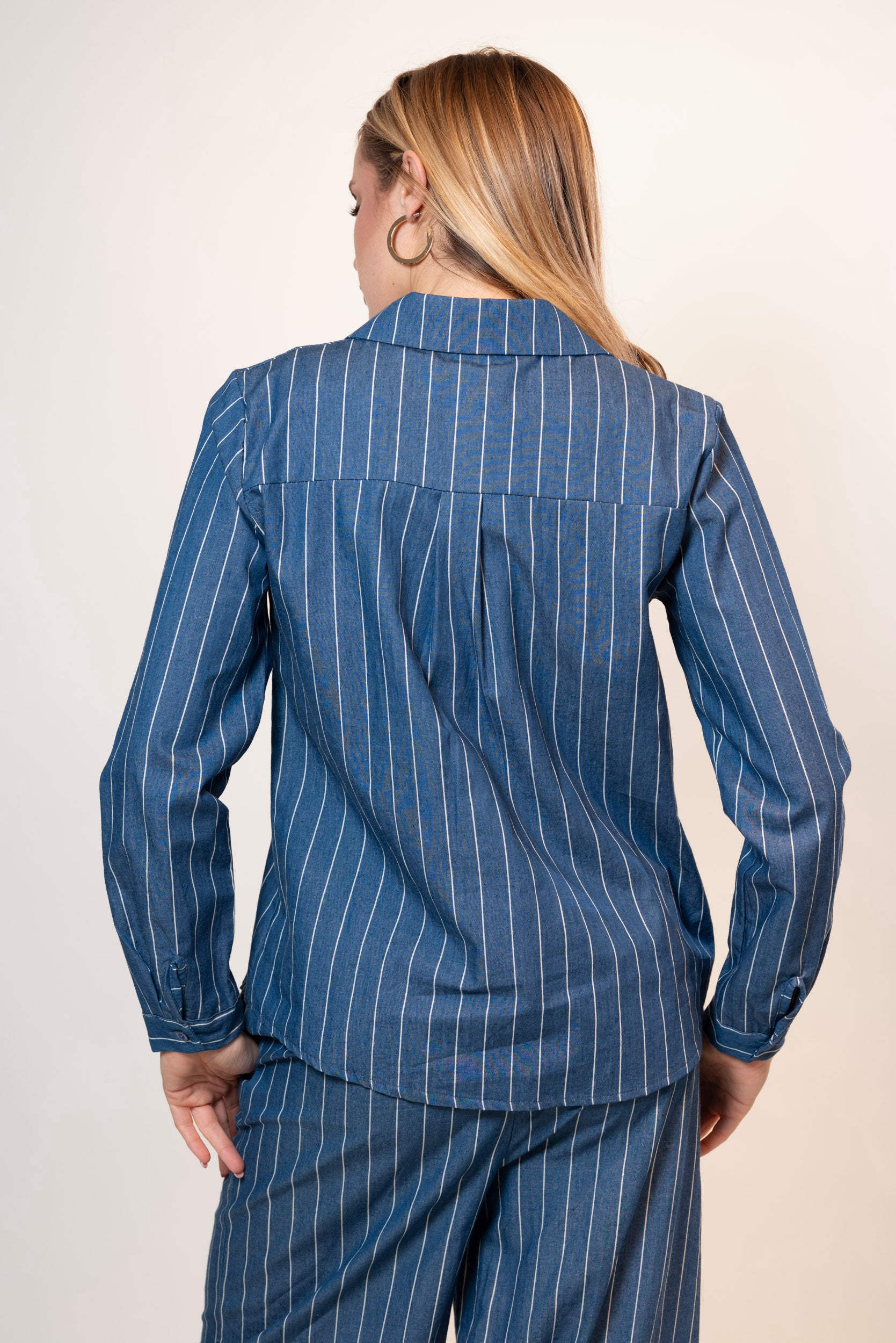 Camicia Stripe|Colore:Jeans scuro