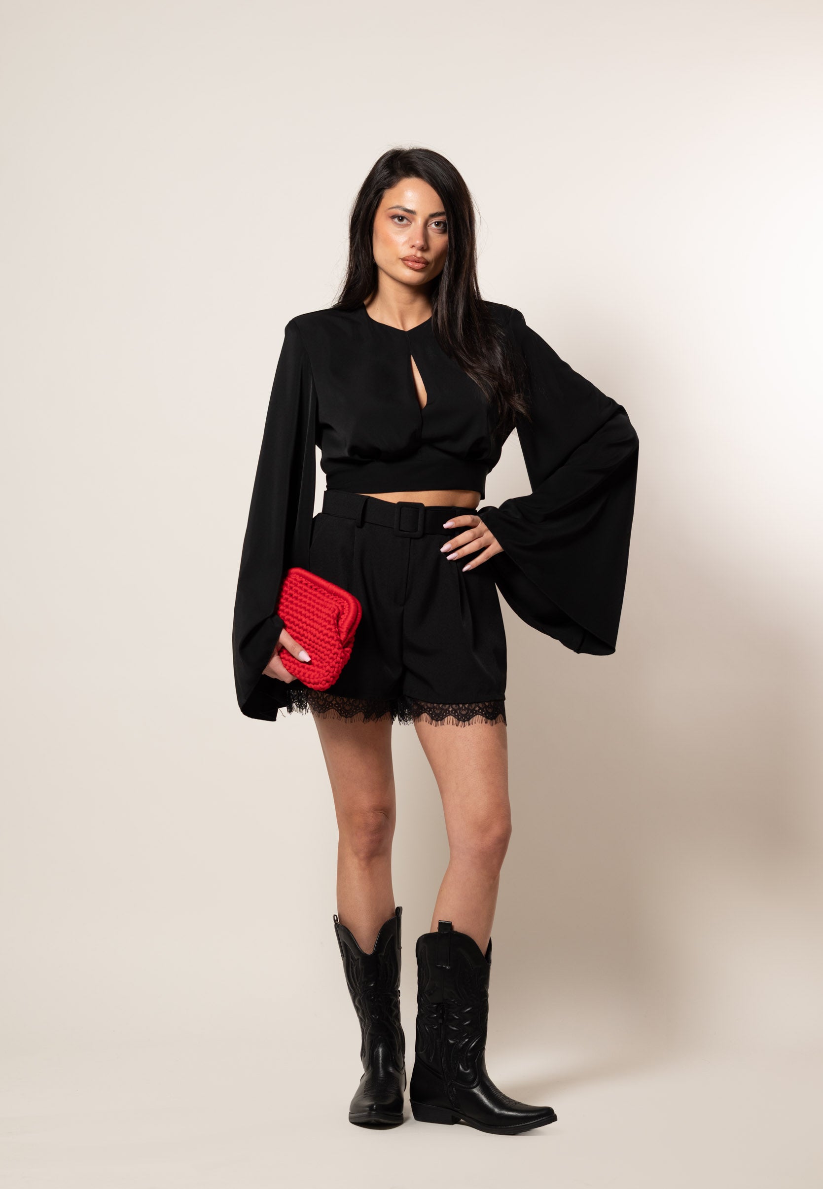 Blusa Campana|Colore:Nero