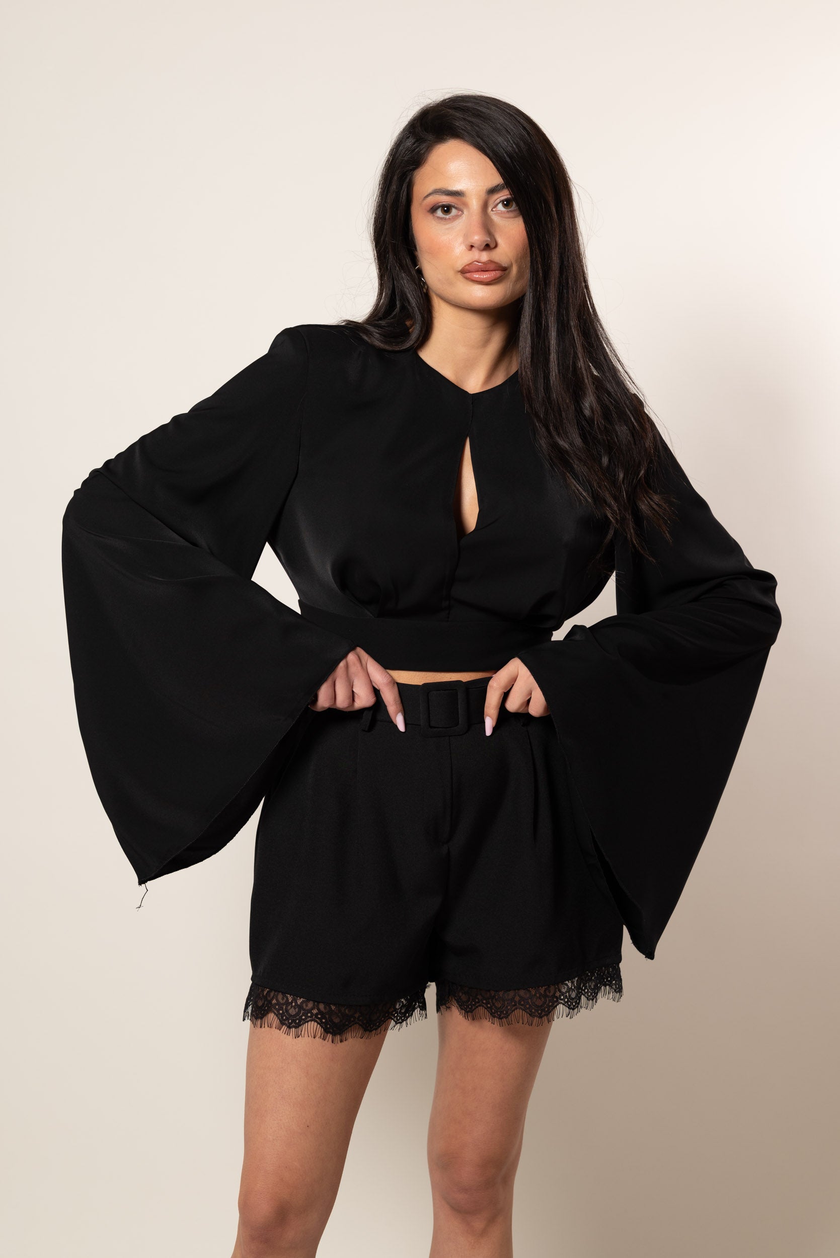 Blusa Campana|Colore:Nero