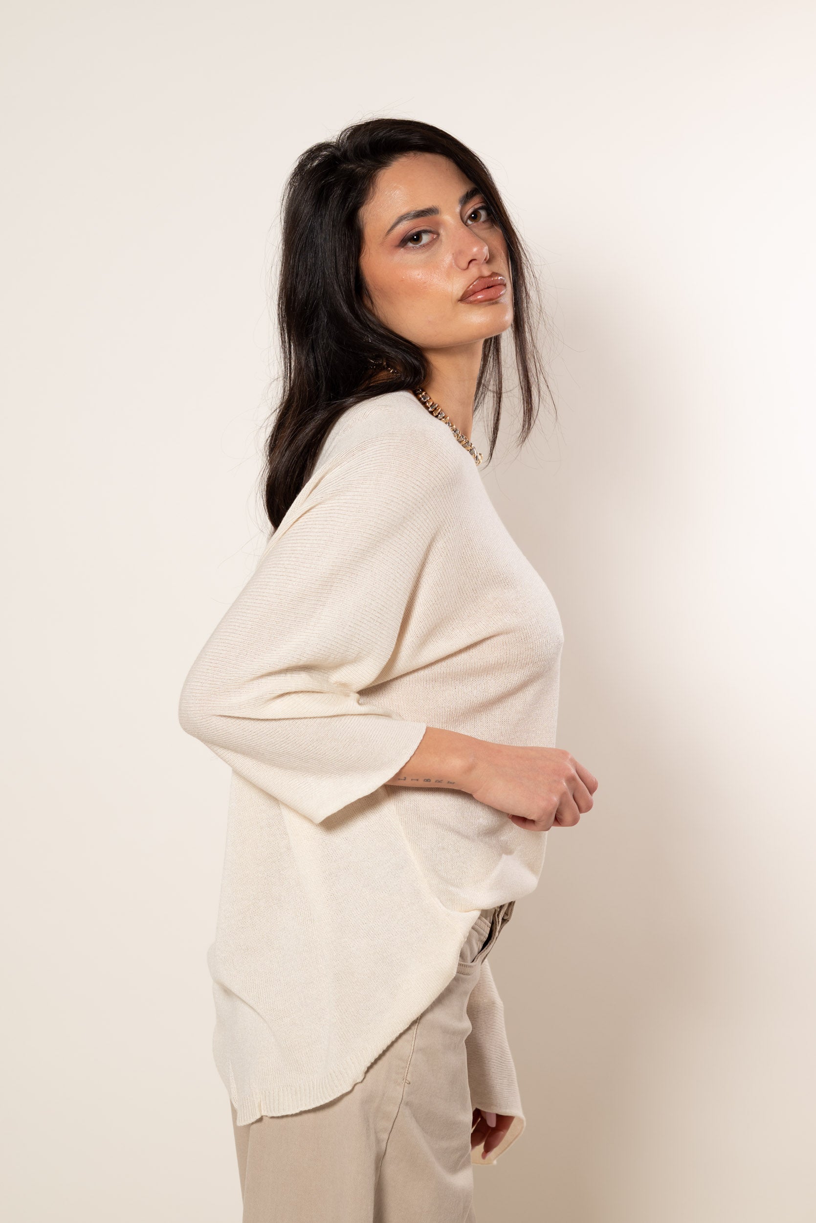 Maglia Selly|Colore:Panna