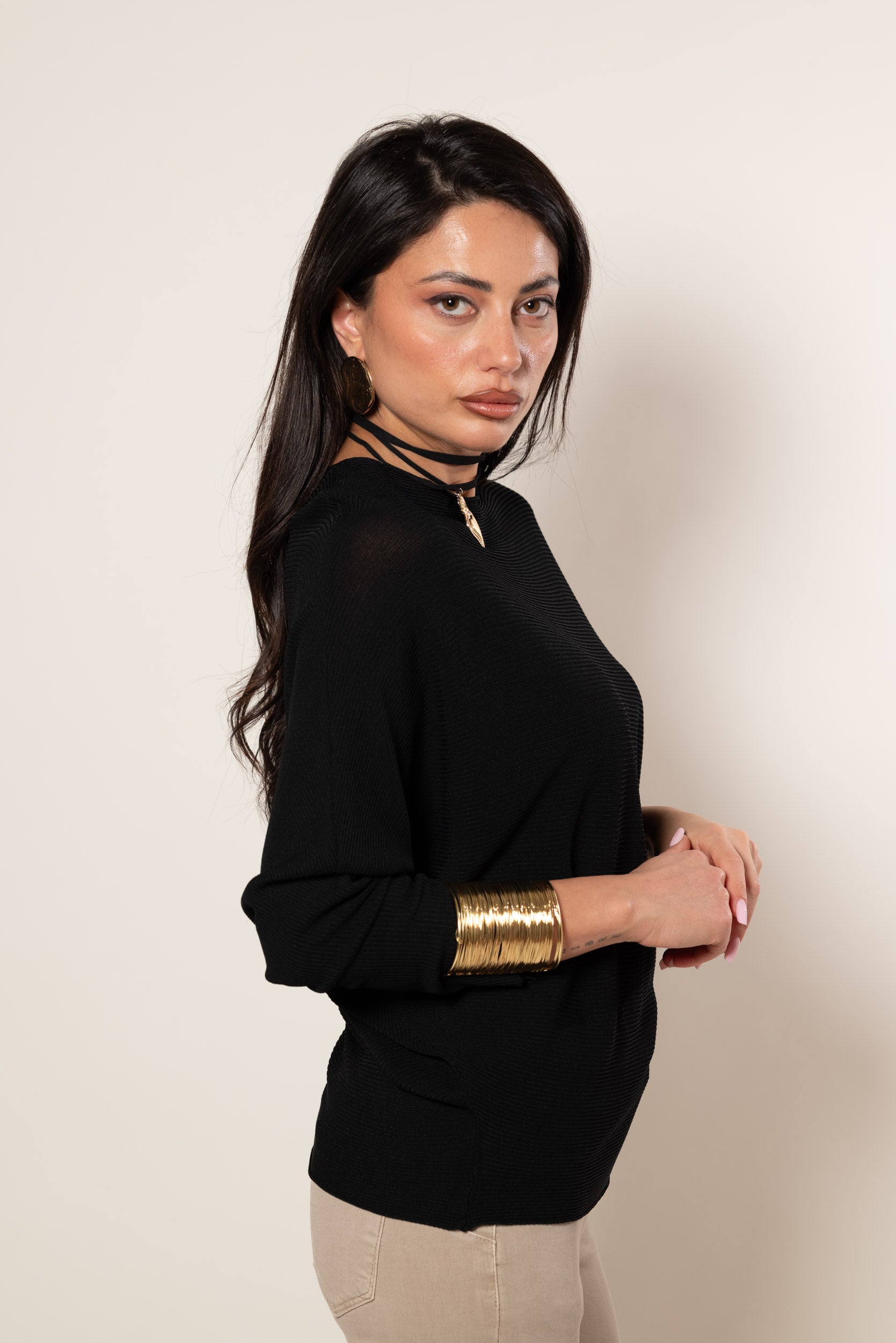 Maglia Barchetta|Colore:Nero