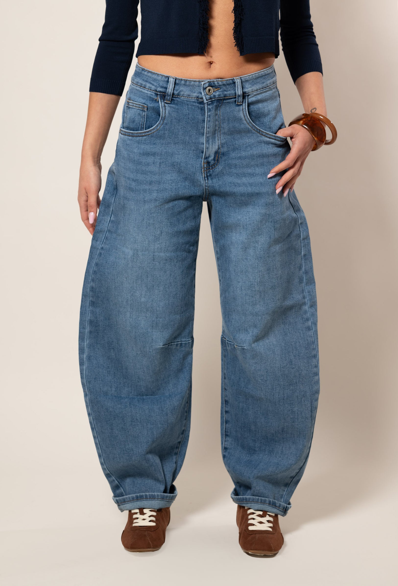 Jeans louvre|Colore:Blu medio