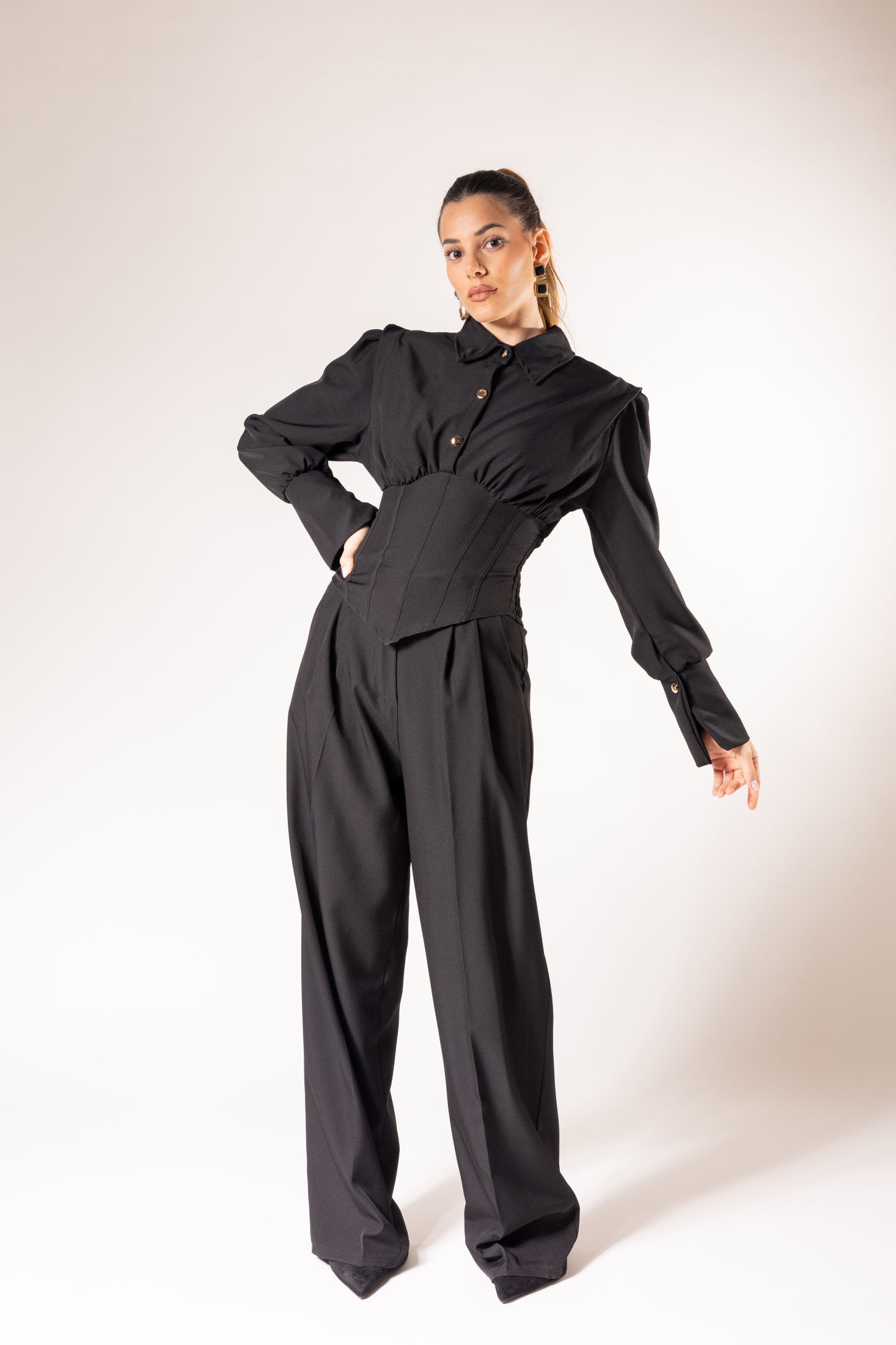 Coordinato Bustier|Colore:Nero