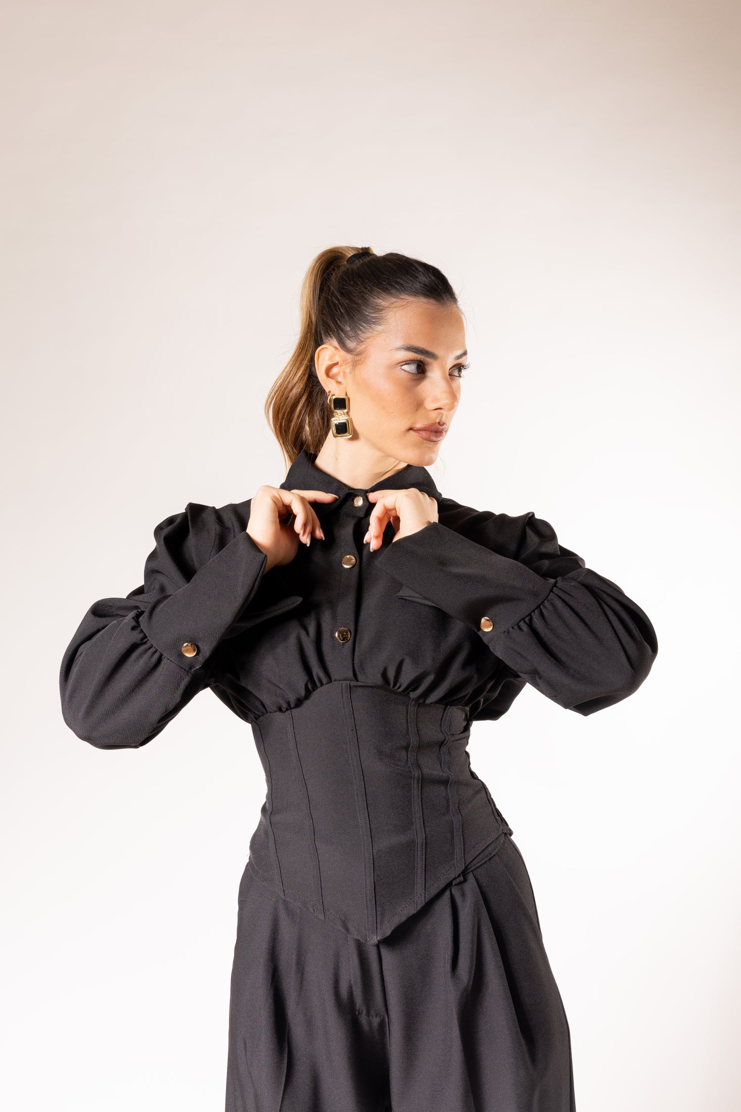 Coordinato Bustier|Colore:Nero