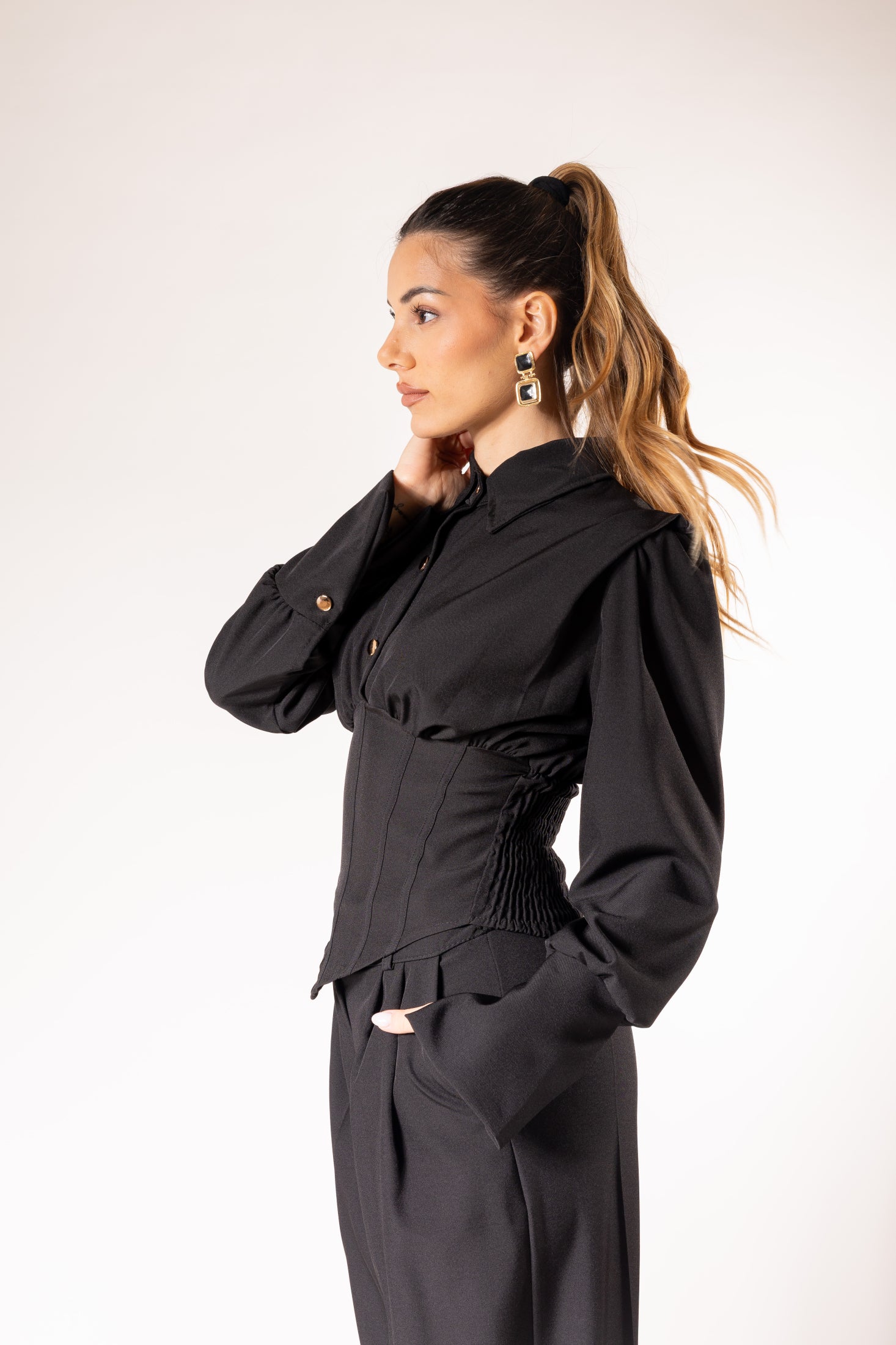 Coordinato Bustier|Colore:Nero