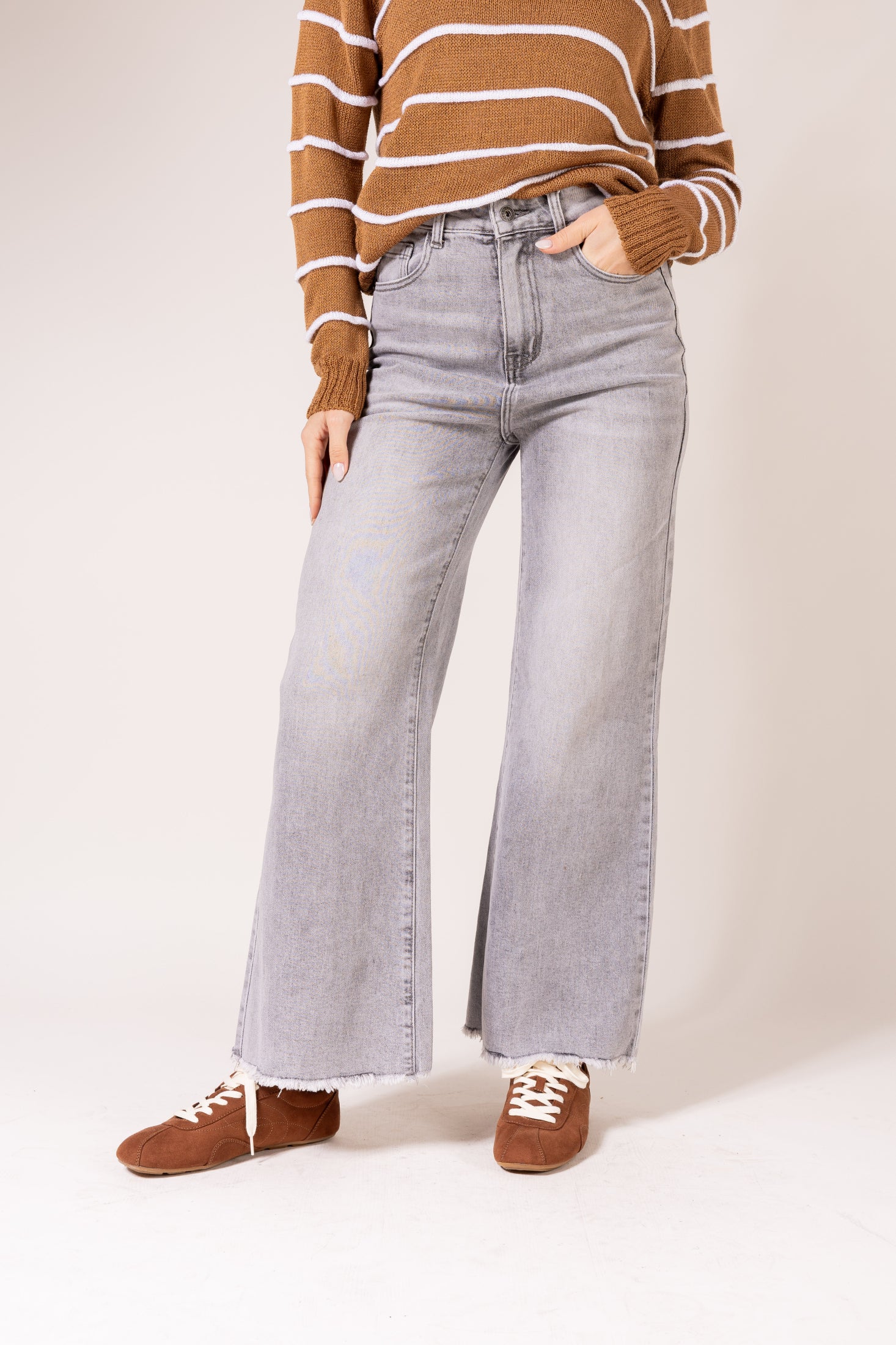 Jeans Samba straight|Colore:Grigio chiaro